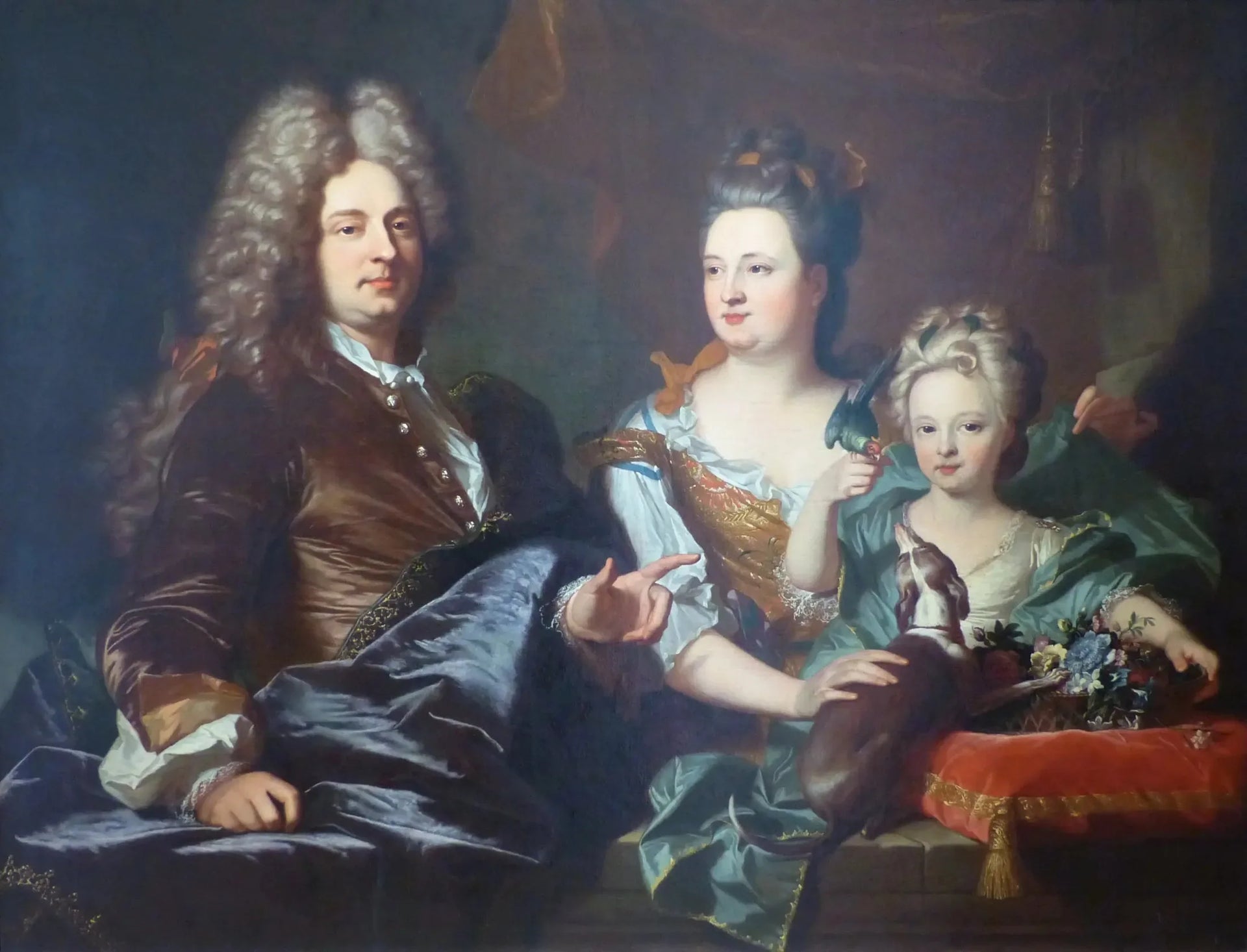 Portrait de la famille Le Juge - Hyacinthe Rigaud image 1 copie de tableau peinte à la main
