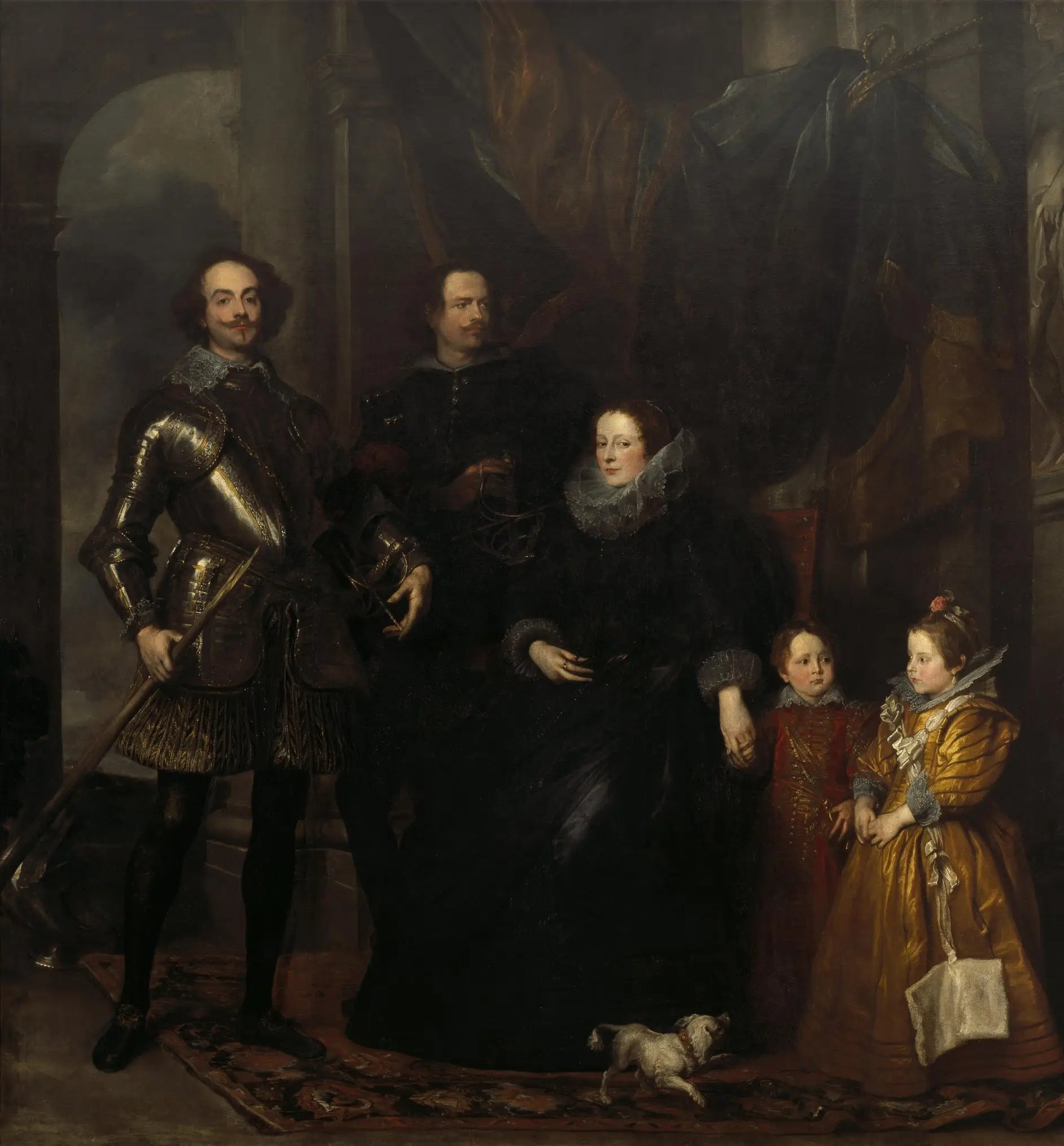Portrait de la famille Lomellini - Antoine van Dyck image 1 copie peinte à la main à l’huile