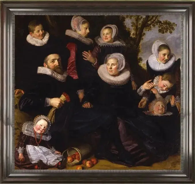 Portrait de la famille Van Campen dans un paysage (fragment à gauche) - Frans Hals image 1 reproduction artisanale de tableau