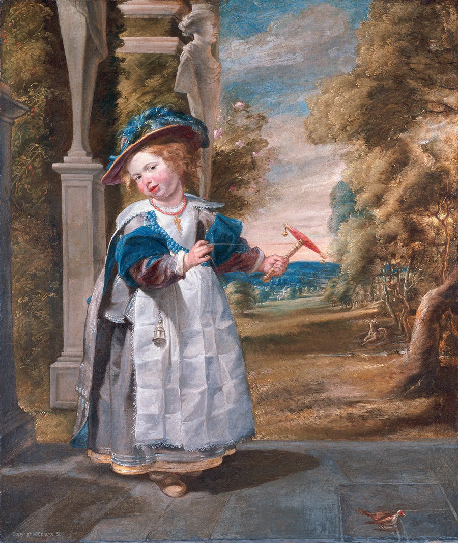 Portrait de la fille du peintre, Anna Catharina Jordaens - Jacob Jordaens