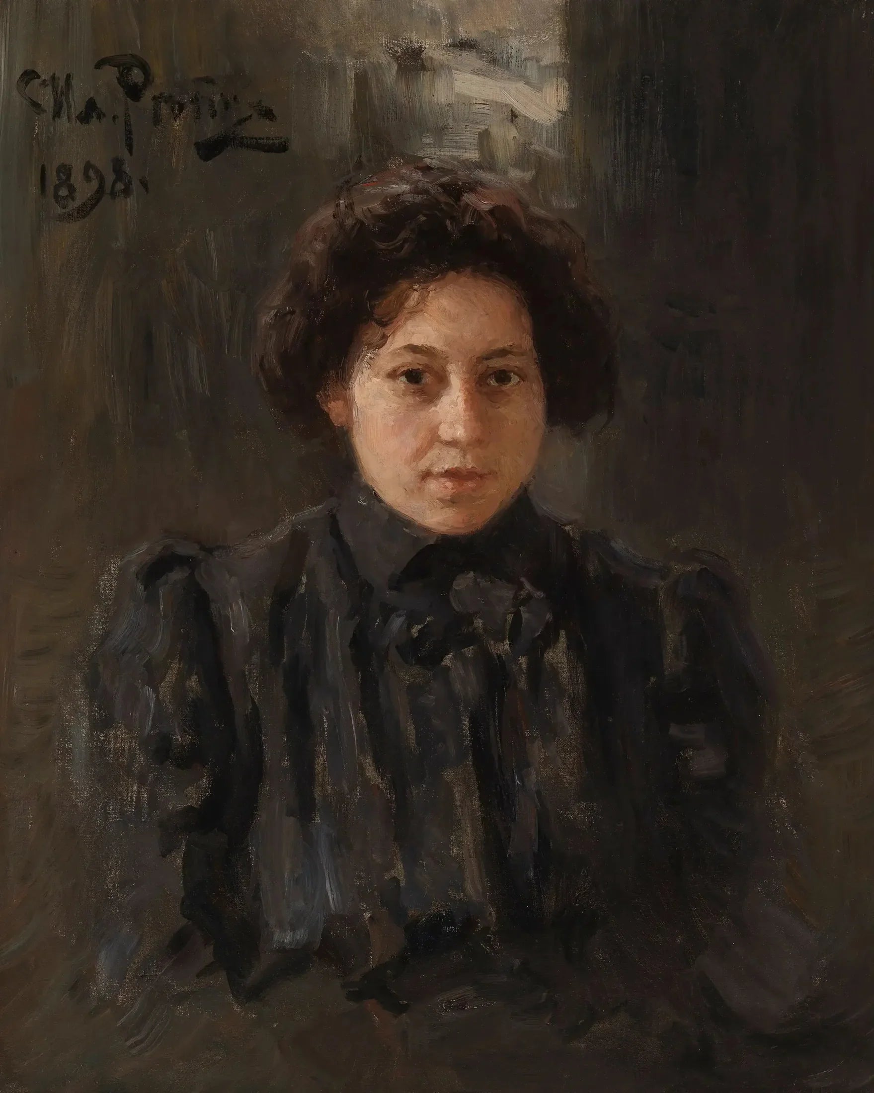 Portrait de la fille de l'artiste Nadezhda Repina - Ilya Repin image 1 reproduction réalisée par Alpha Reproduction