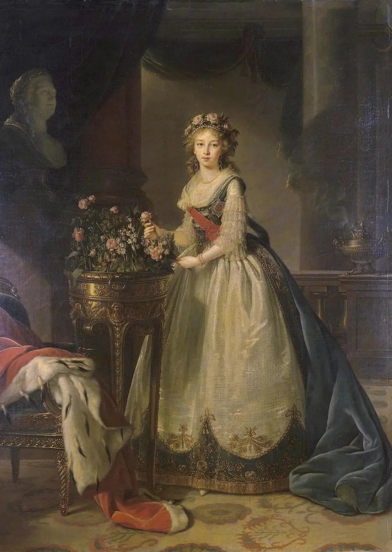 Portrait de la grande-duchesse Elizaveta Alexeyevna - Élisabeth Vigée Le Brun image 1 copie peinte à la main à l’huile