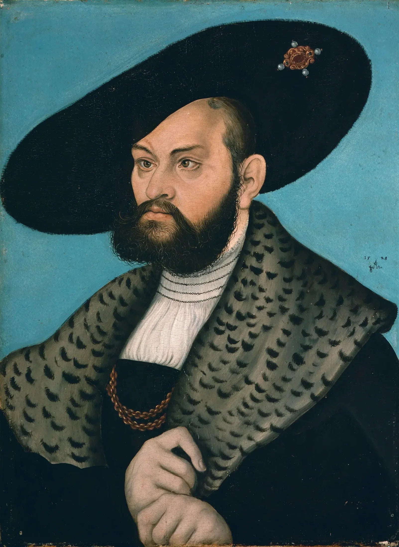 Portrait de la margrave Albert de Brandebourg-Ansbach, duc de Prusse - Lucas Cranach the Elder image 1 reproduction de peinture à l’huile