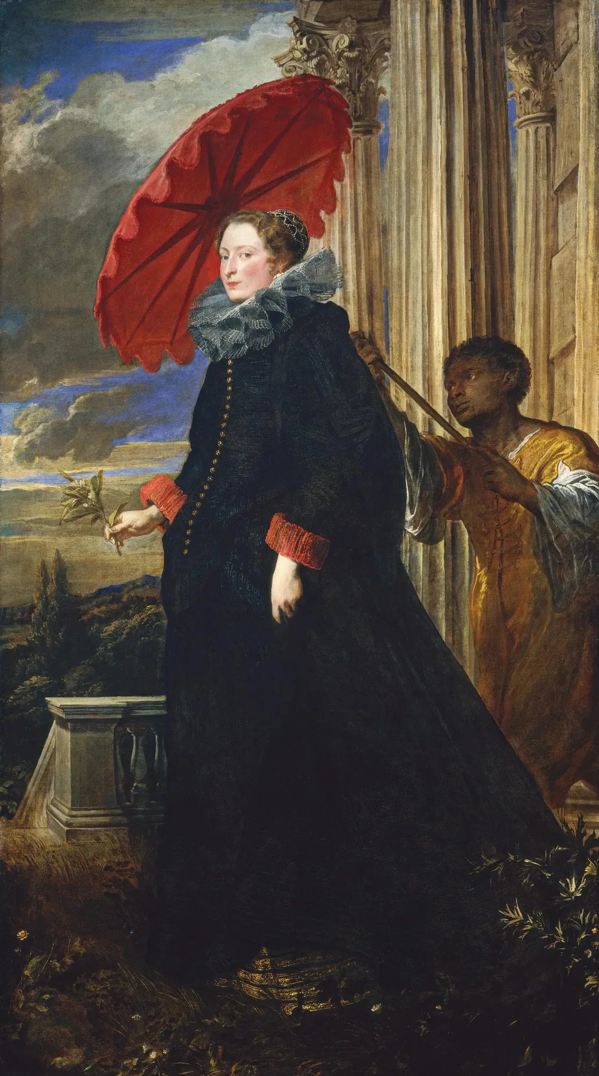 Portrait de la marquise Elena Grimaldi Cattaneo - Antoine van Dyck image 1 reproduction de peinture à l’huile