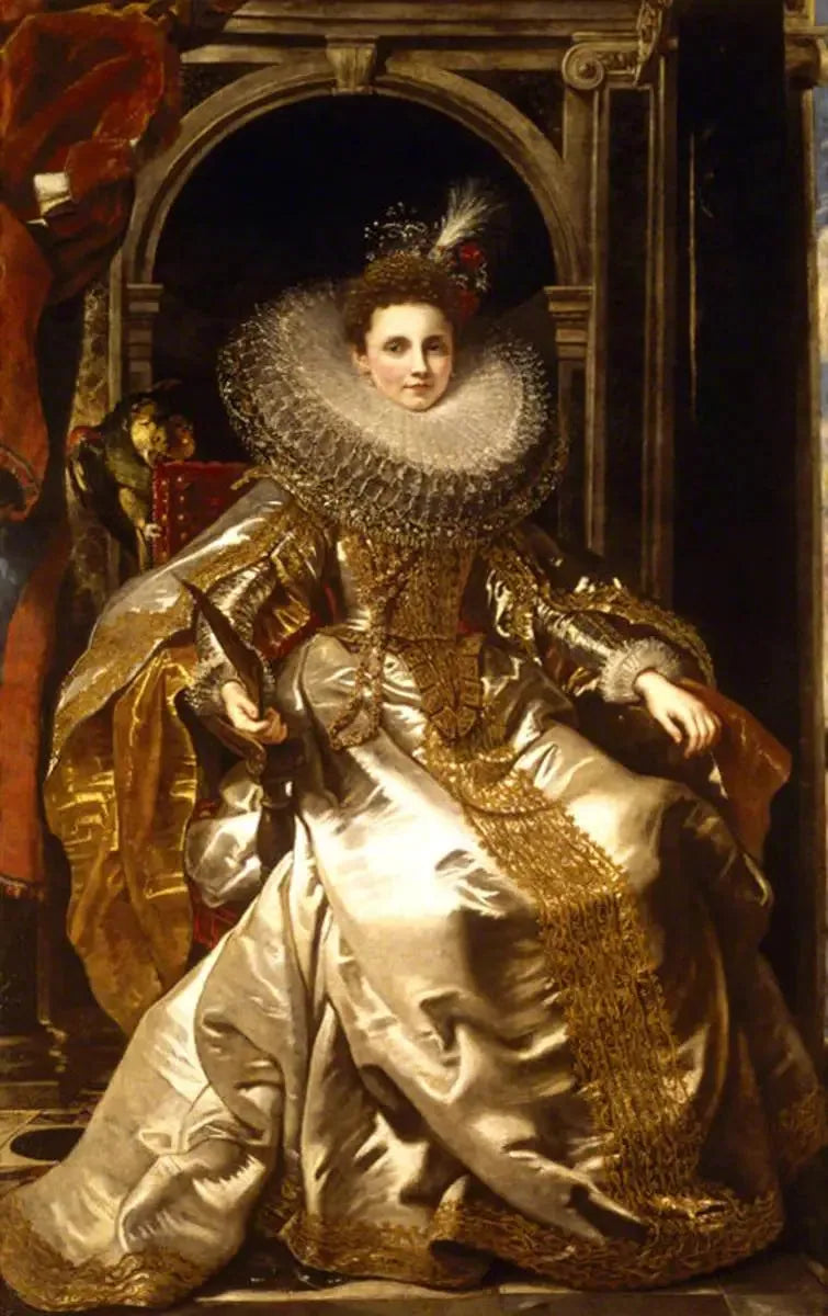 Portrait de la marquise Maria Serra Pallavicino - Peter Paul Rubens image 1 copie peinte à la main à l’huile