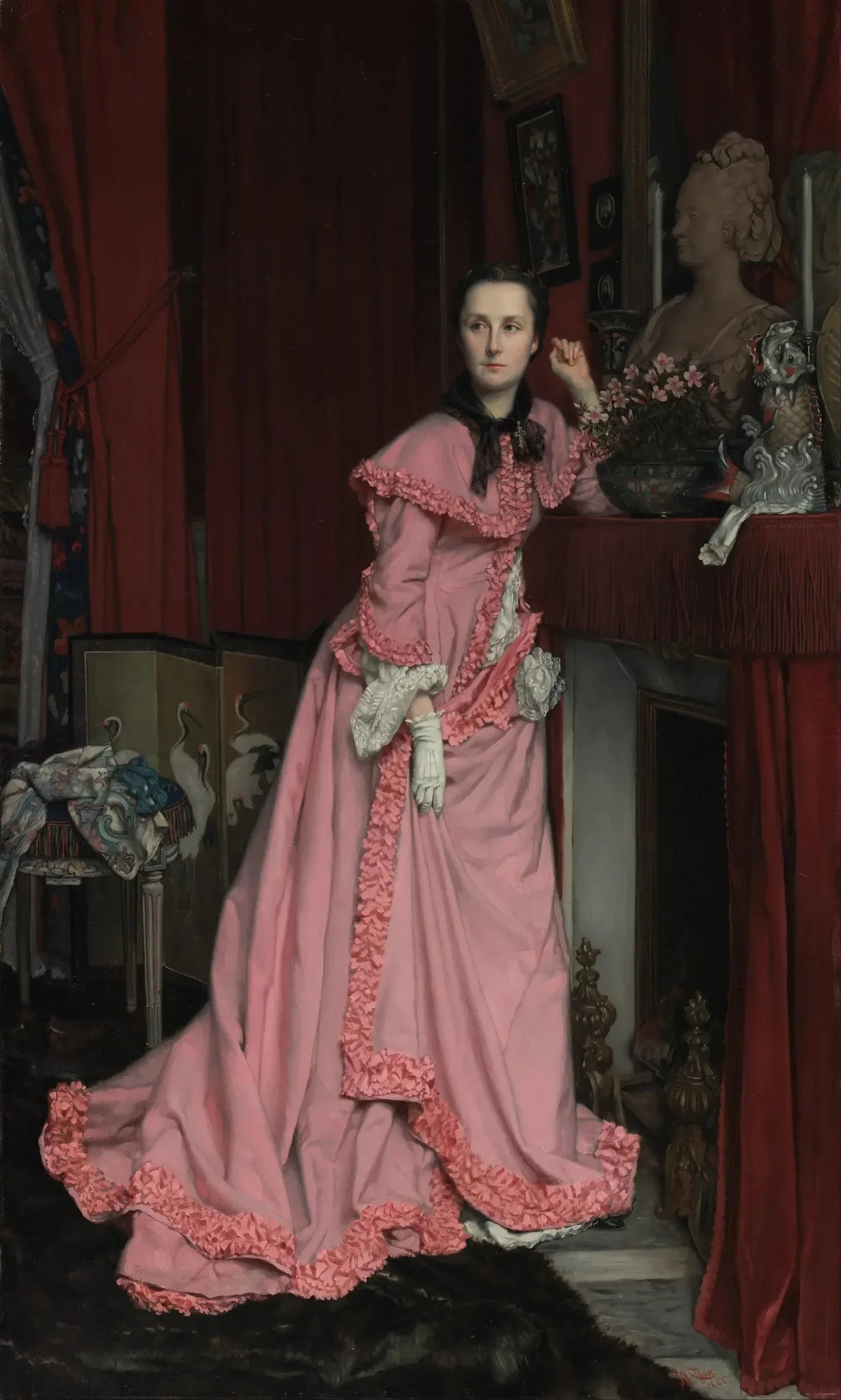 Portrait de la marquise de Miramon, née Thérèse Feuillant - James Tissot image 1 copie de tableau peinte à la main