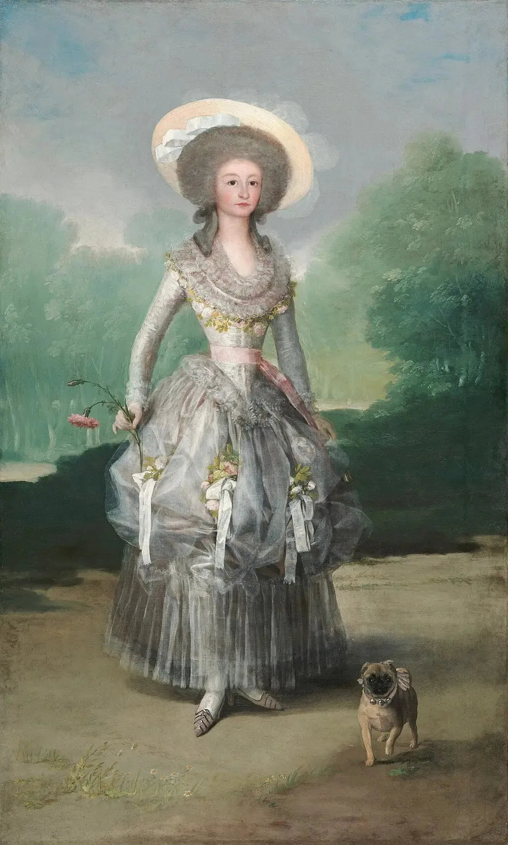 Portrait de la marquise de Pontejos - Francisco de Goya image 1 reproduction artisanale de tableau