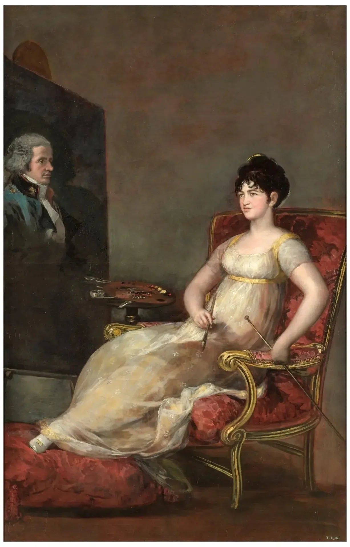 Portrait de la Marquise de Villafranca - Francisco de Goya image 1 reproduction de peinture à l’huile