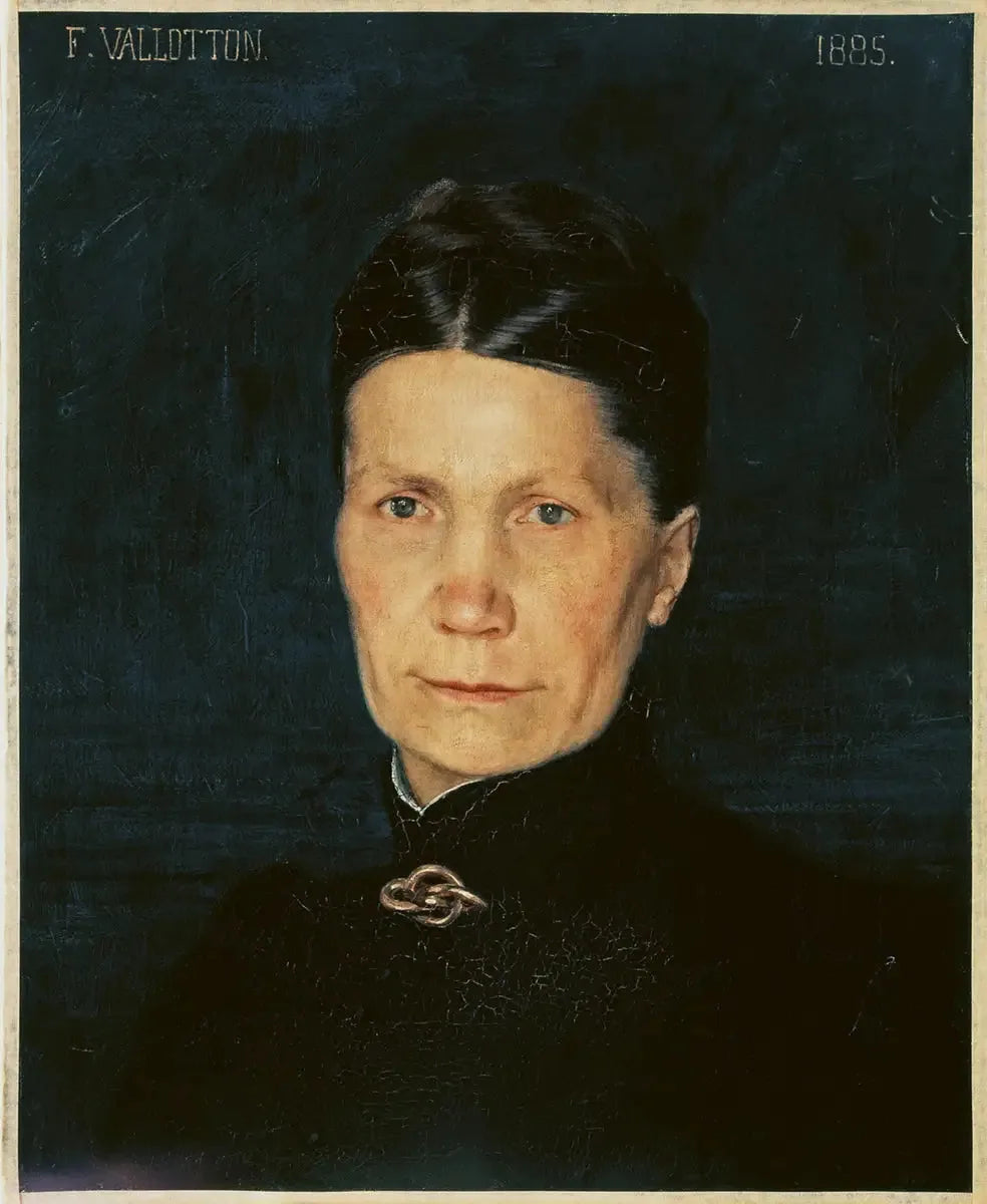 Portrait de la mère de l'artiste - Félix Vallotton image 1 reproduction artisanale de tableau