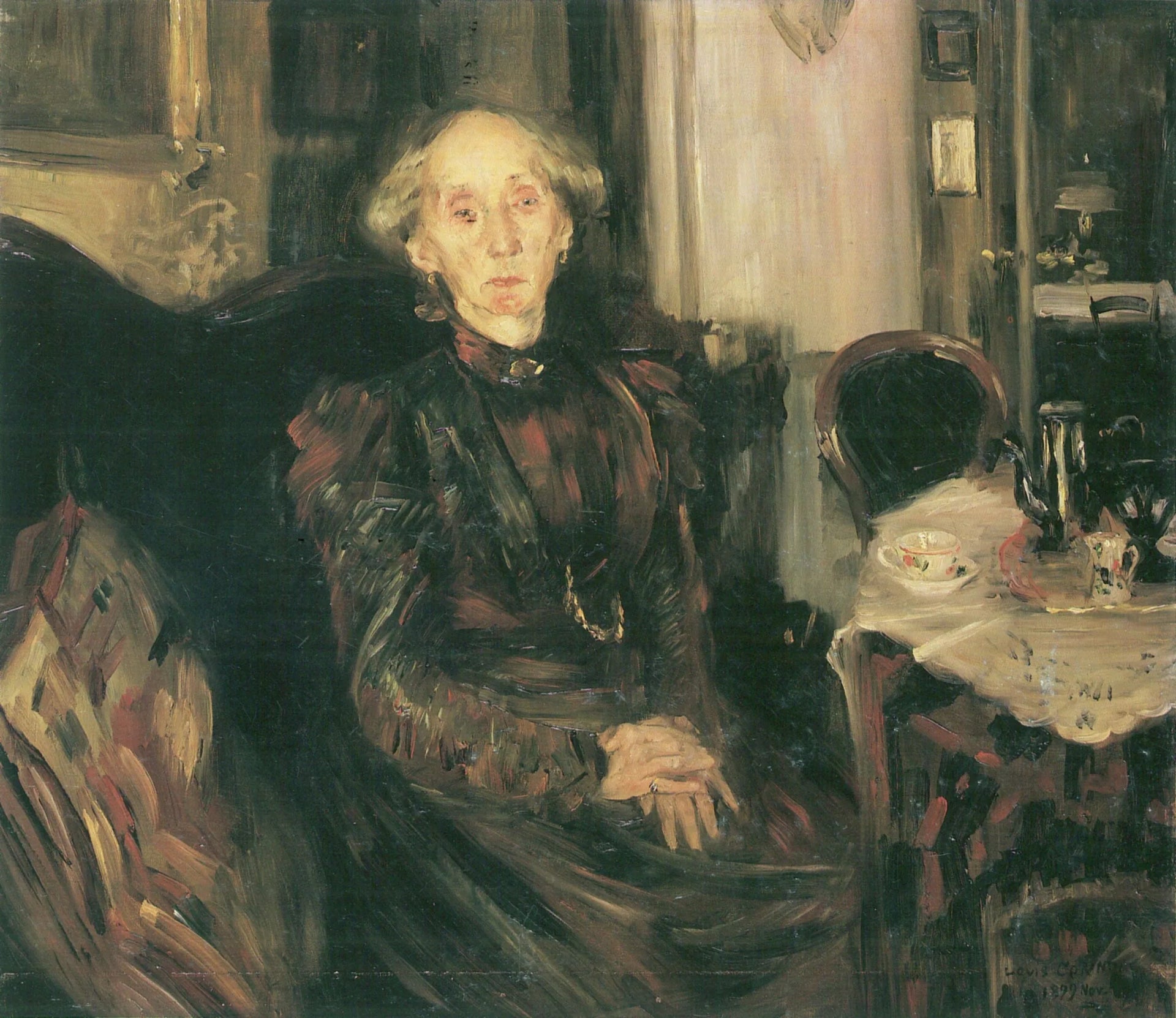Portrait de la mère Rosenhagen - Lovis Corinth image 1 copie de tableau peinte à la main