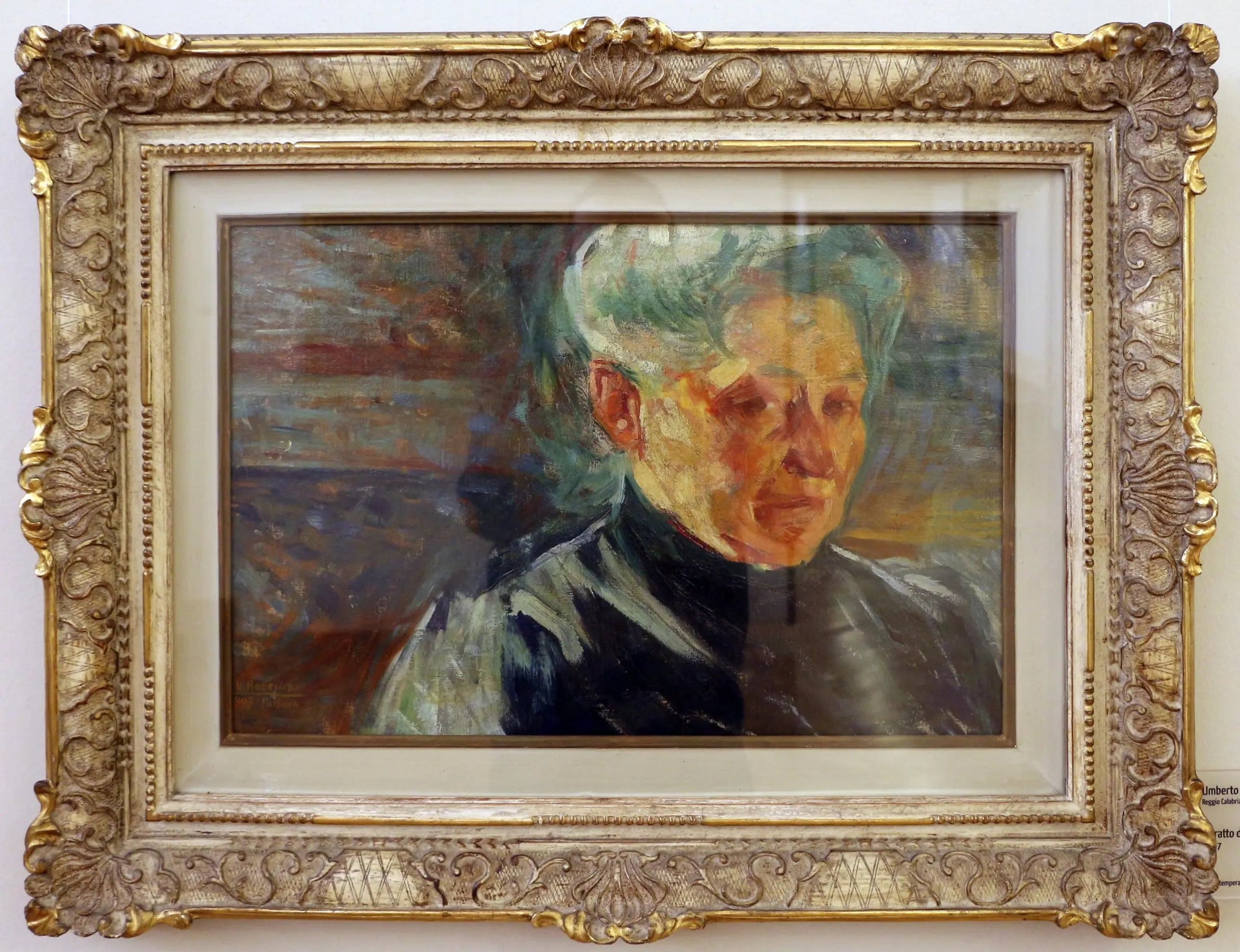 Portrait de la mère - Umberto Boccioni image 1 reproduction artisanale de tableau