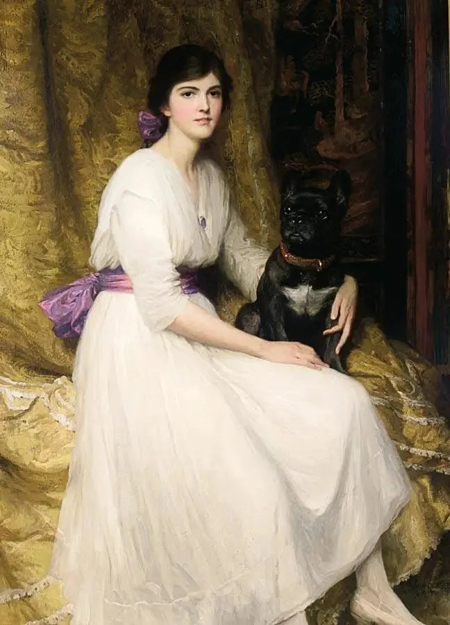 Portrait de la nièce de l'artiste, Dorothy - Frank Bernard Dicksee image 1 reproduction réalisée par Alpha Reproduction