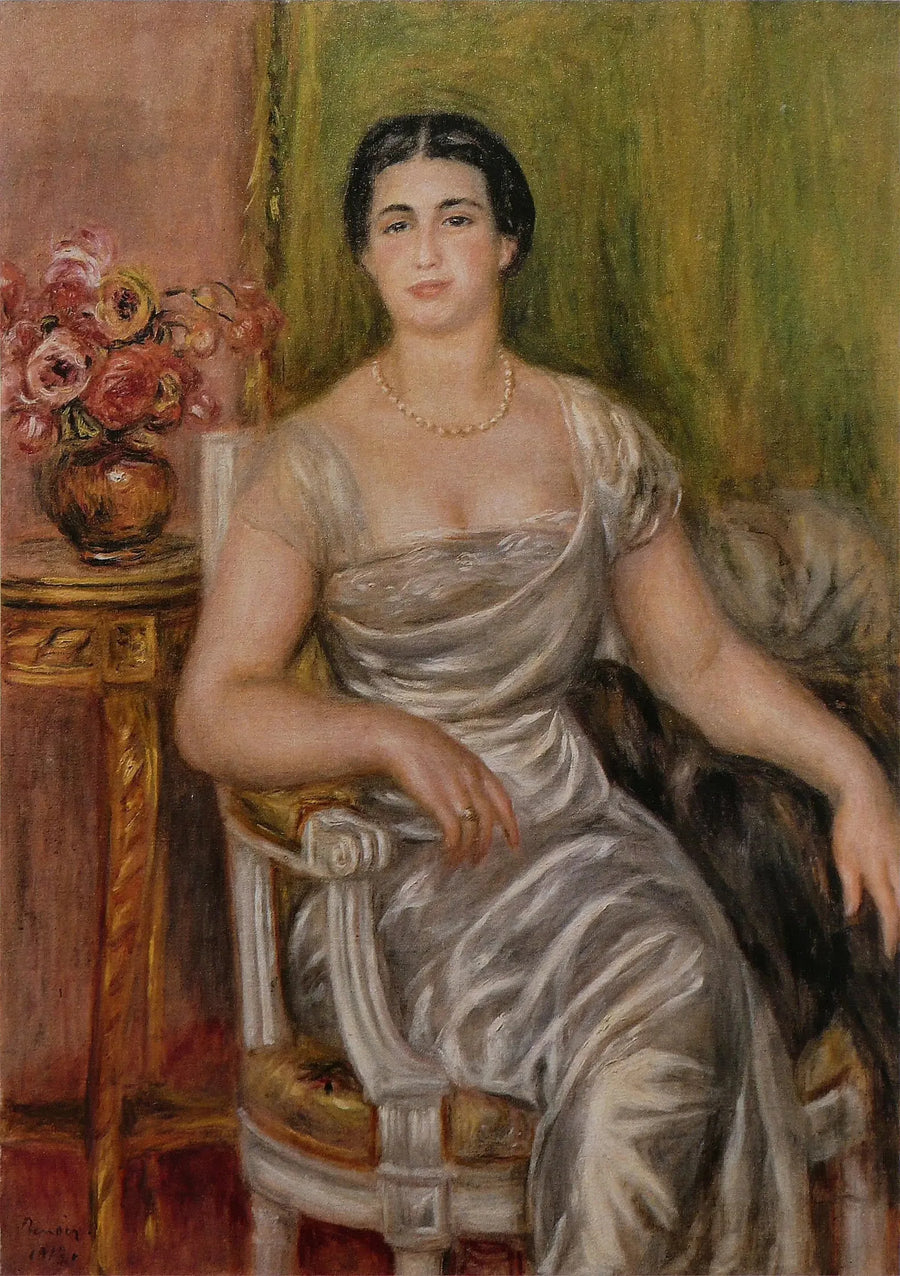 Portrait de la poétesse Alice Vallières-Merzbach - Pierre-Auguste Renoir