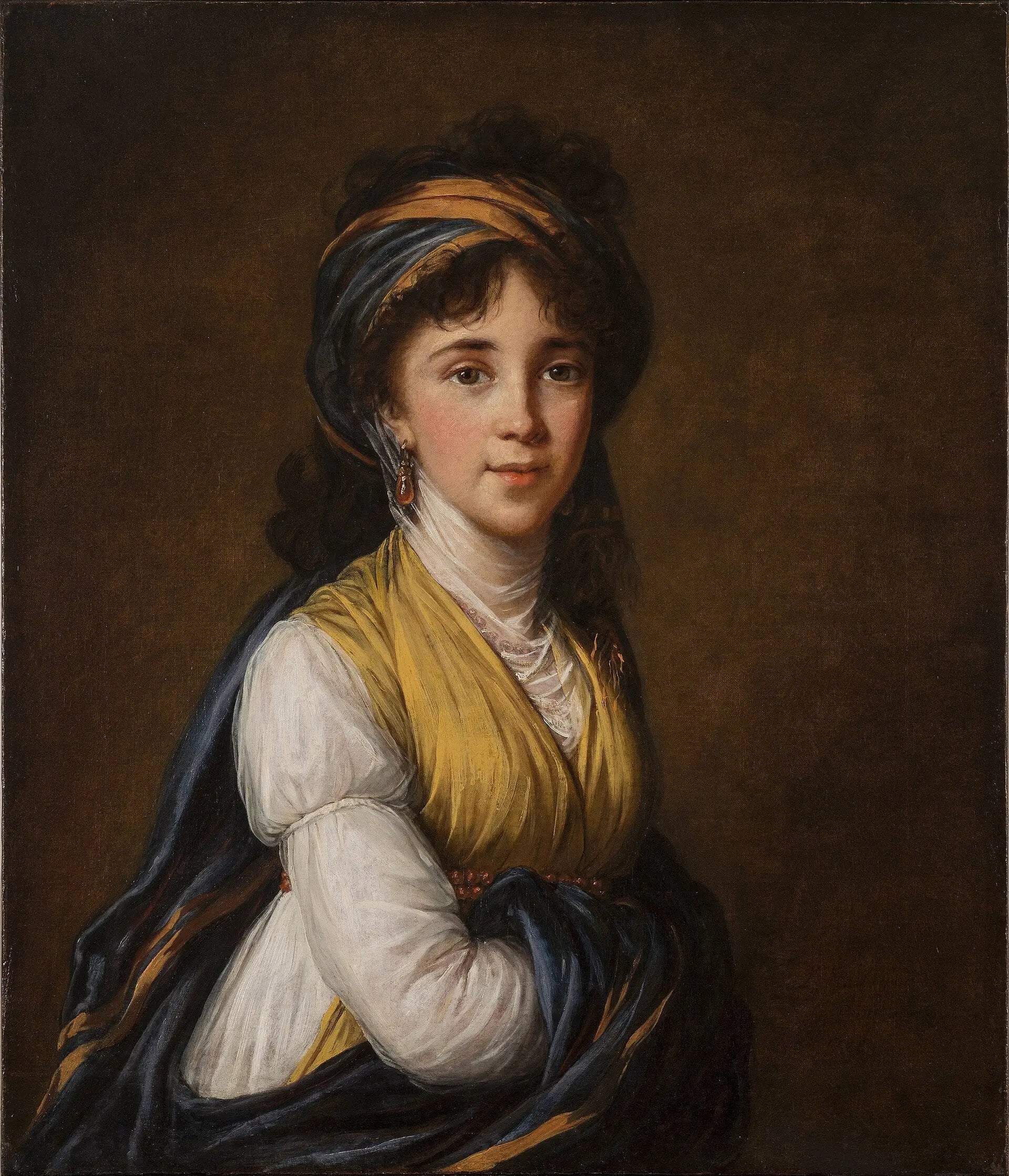 Portrait de la princesse Belozersky - Élisabeth Vigée Le Brun image 1 reproduction artisanale de tableau