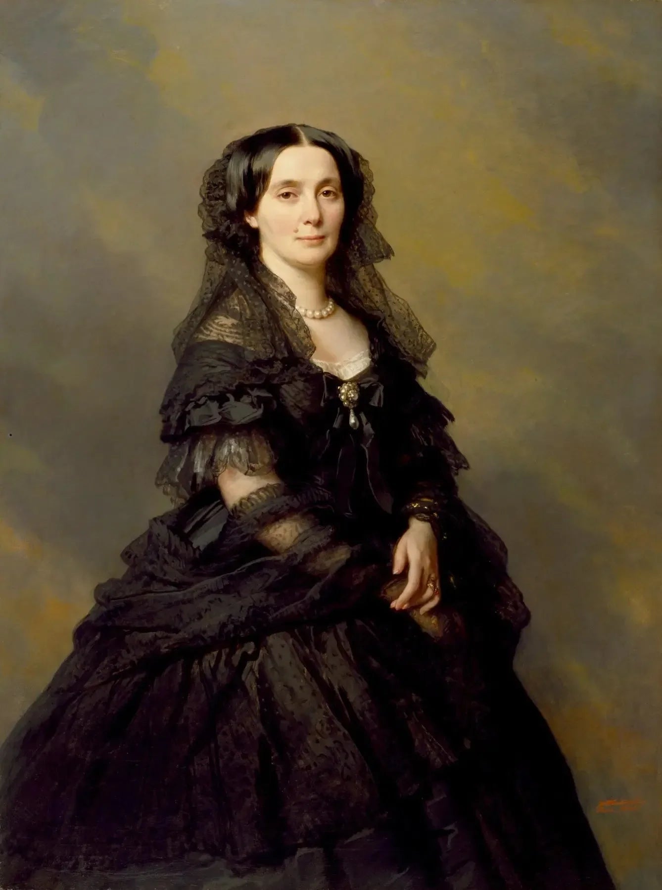 Portrait de la Princesse Kotschoubey - Franz Xaver Winterhalter image 1 reproduction de peinture à l’huile