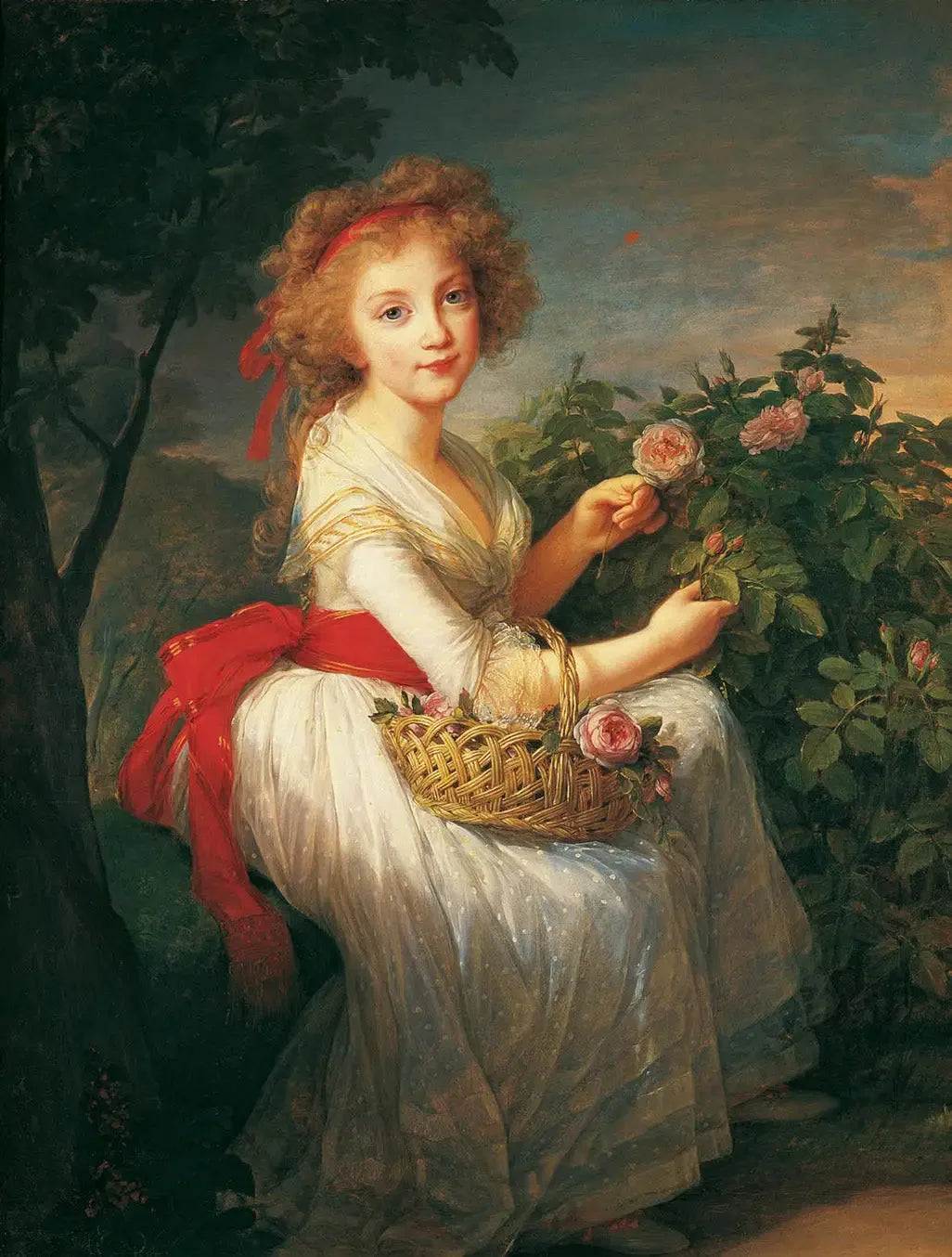 Portrait de la princesse Maria Cristina - Élisabeth Vigée Le Brun image 1 copie de tableau peinte à la main