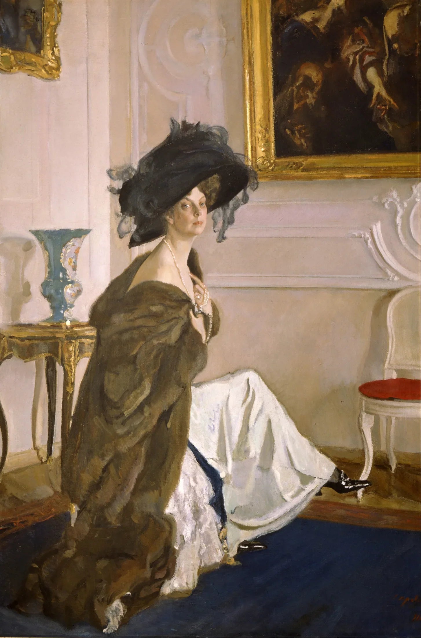 Portrait de la princesse Olga Orlova - Valentin Serov image 1 reproduction d’œuvre d’art à l’huile