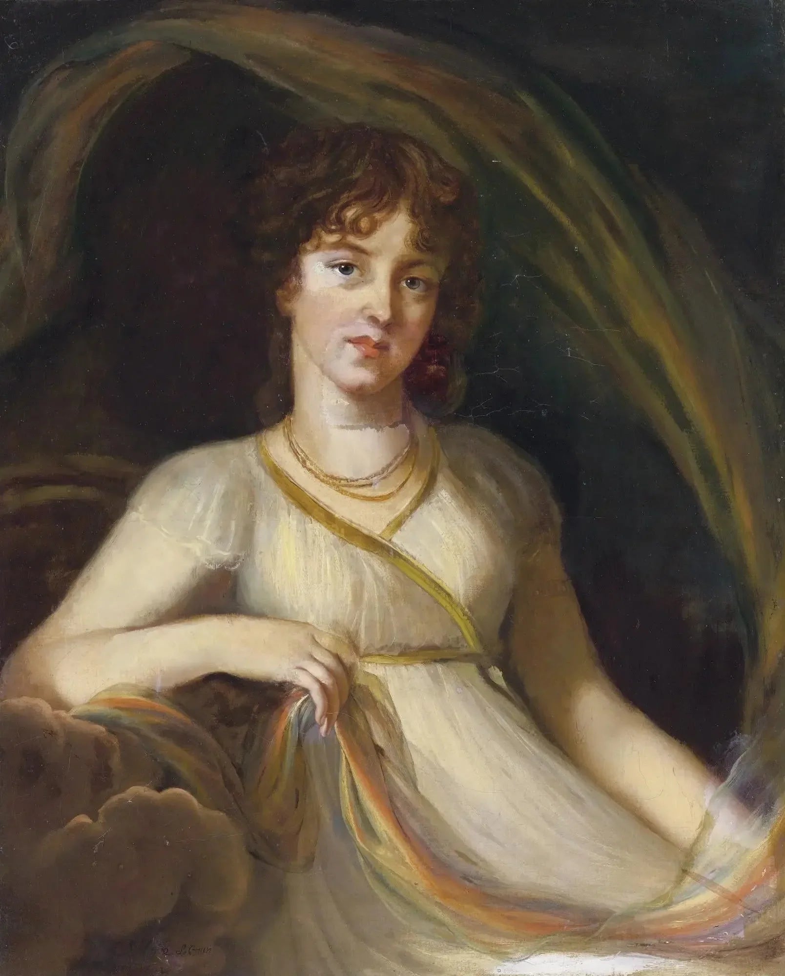 Portrait de la princesse Tyufyakina - Élisabeth Vigée Le Brun image 1 reproduction de peinture à l’huile