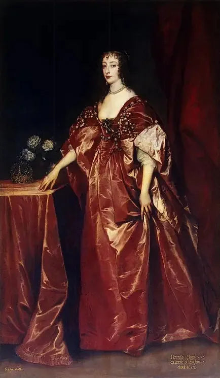 Portrait de la reine Henriette-Marie - Antoine van Dyck image 1 tableau peint à l’huile sur toile