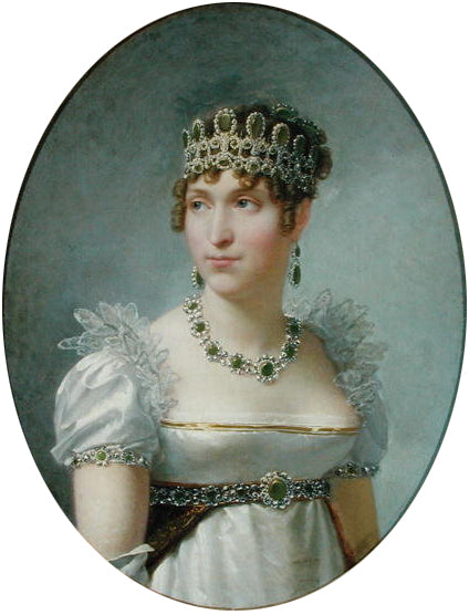 Portrait de la reine Hortense de Hollande - Jean-Baptiste Regnault image 1 reproduction de peinture à l’huile