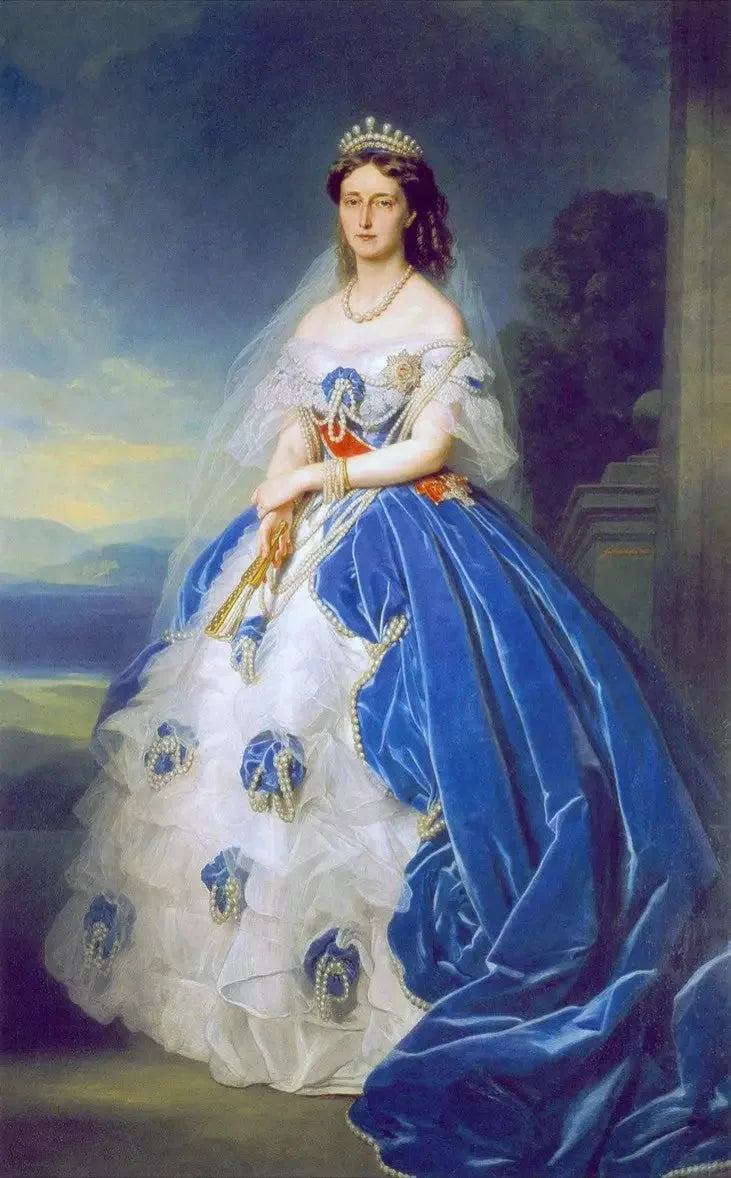 Portrait de la reine Olga de Wurtemberg (1822-1892) - Franz Xaver Winterhalter image 1 copie de tableau peinte à la main