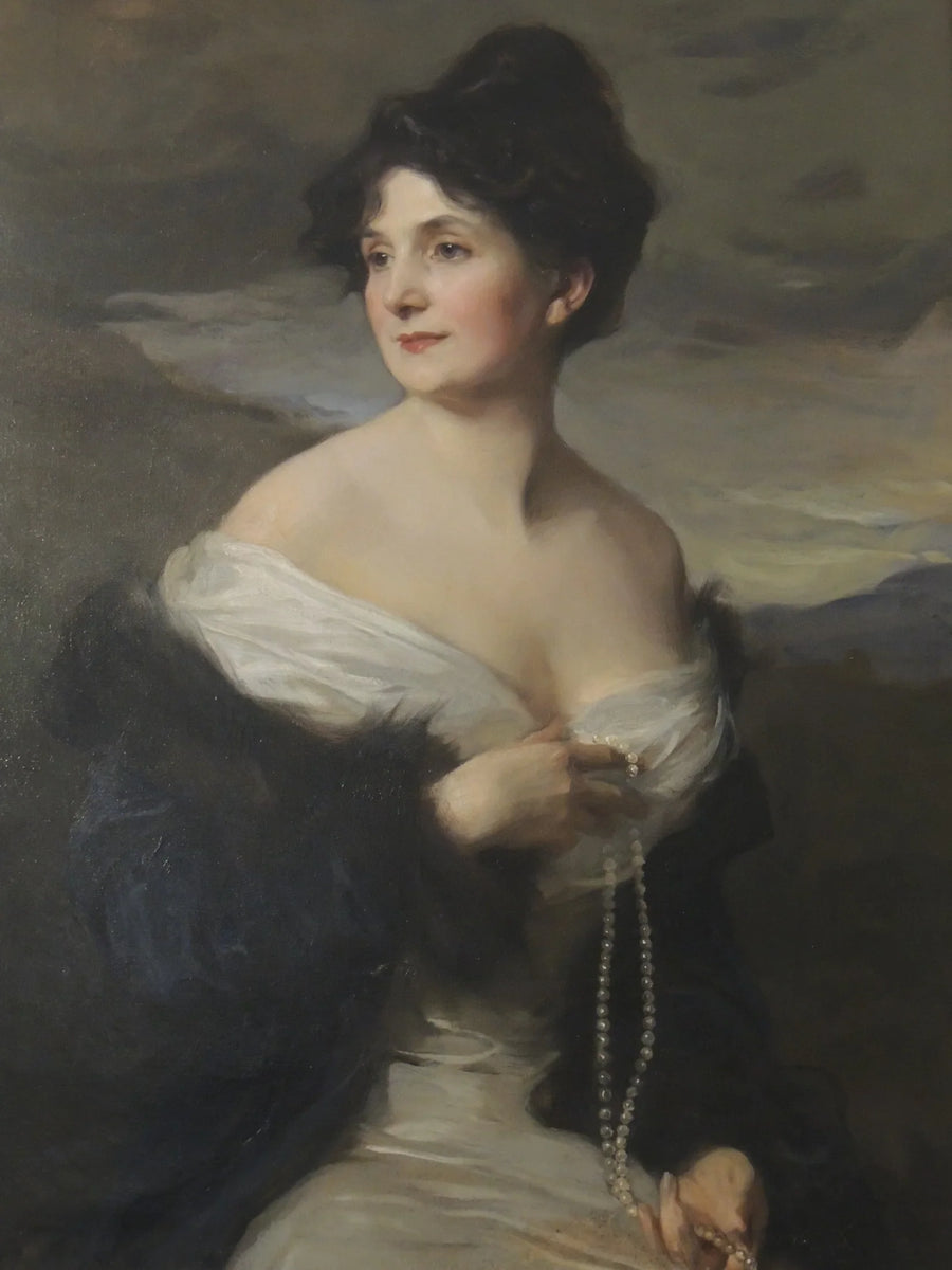 Portrait de la Vicomtesse de Fontenay (1870-1952), femme de l'ambassadeur de France - Philip de László