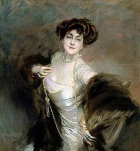 Portrait de Lady Diaz Albertini - Giovanni Boldini image 1 copie peinte à la main à l’huile