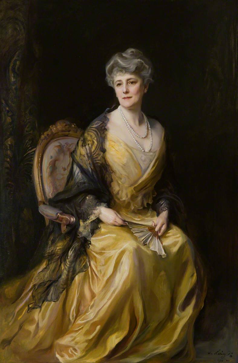 Portrait de Lady Jane Muir Coats de Ballathie - Philip de László image 1 reproduction de peinture à l’huile
