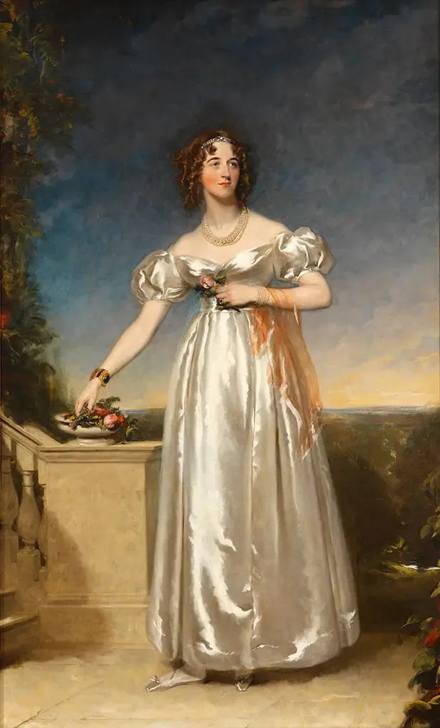 Portrait de Lady Sarah Ingestre - Thomas Lawrence image 1 reproduction de peinture à l’huile