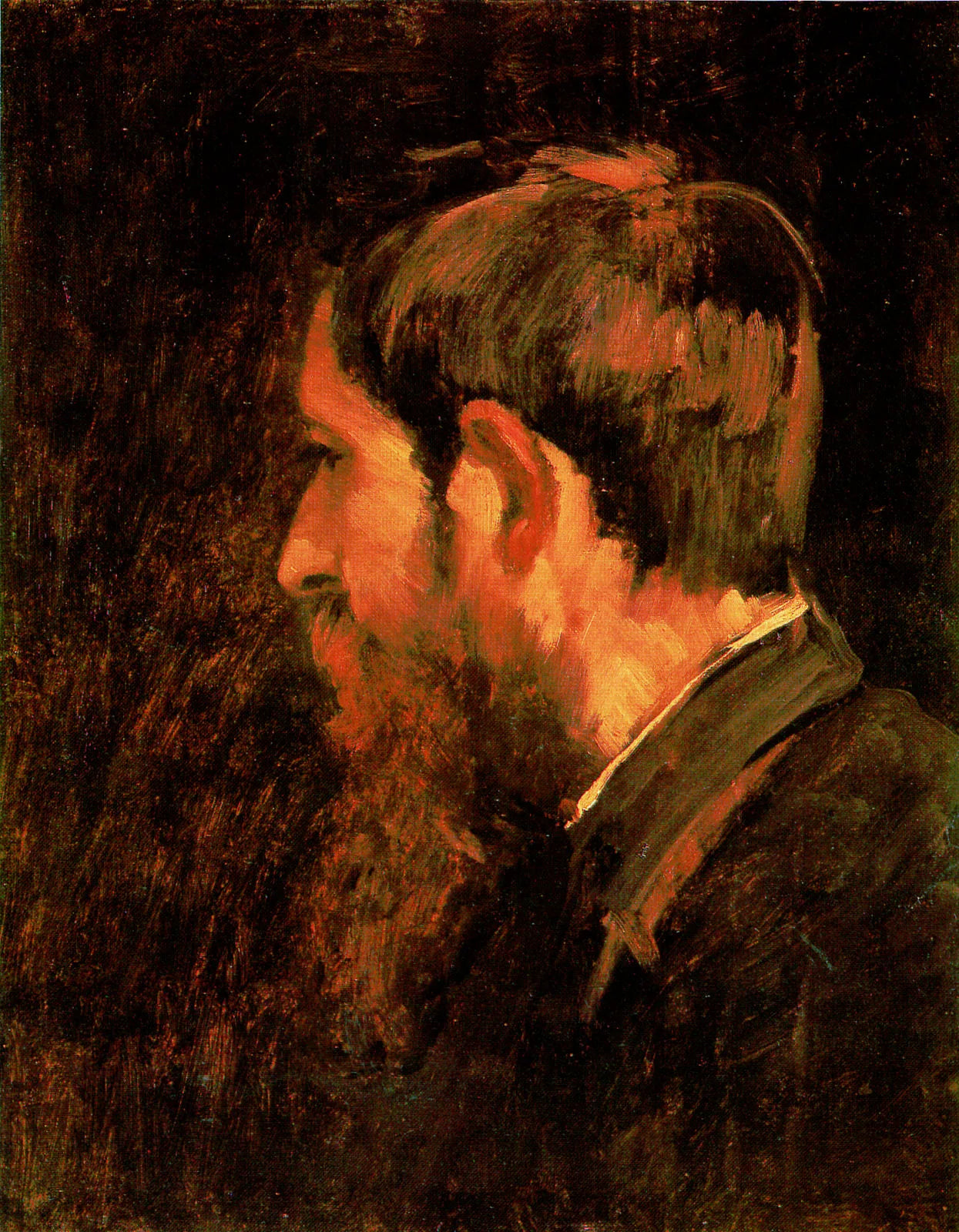 Portrait de László Paál - Mihály Munkácsy image 1 copie peinte à la main à l’huile