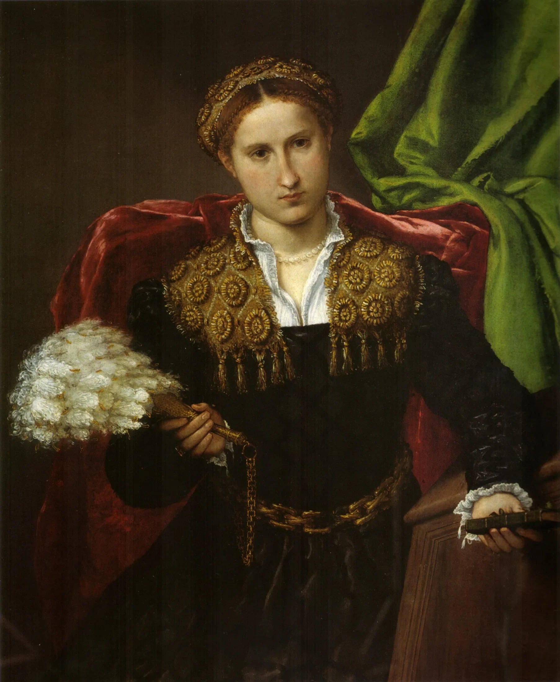 Portrait de Laura da Pola - Lorenzo Lotto image 1 reproduction artisanale de tableau