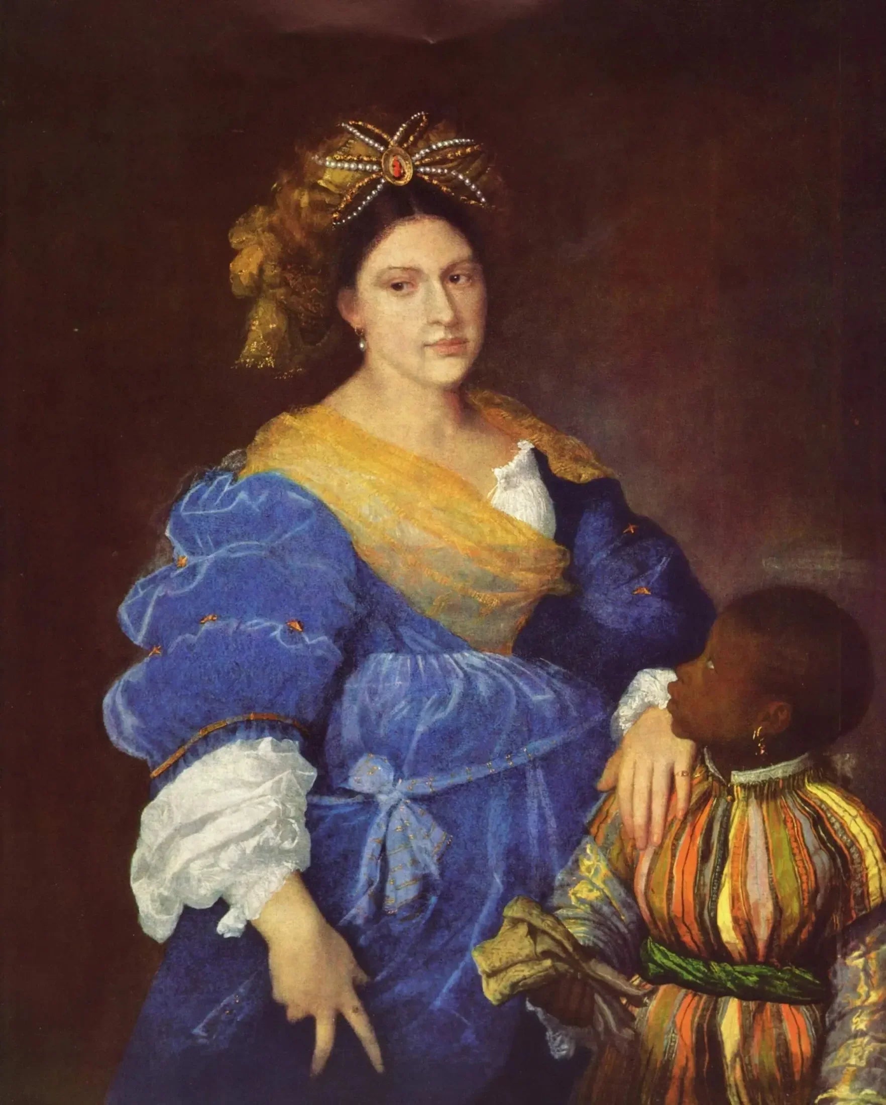 Portrait de Laura Dianti - Titian image 1 reproduction de peinture à l’huile