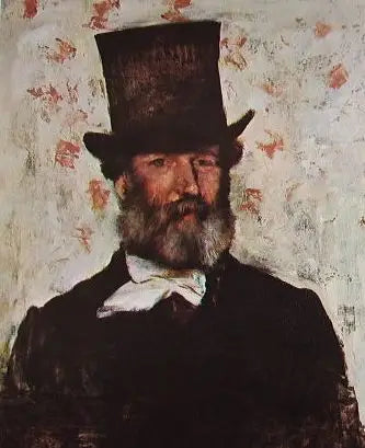 Portrait de Léopold Levert - Edgar Degas image 1 reproduction de peinture à l’huile