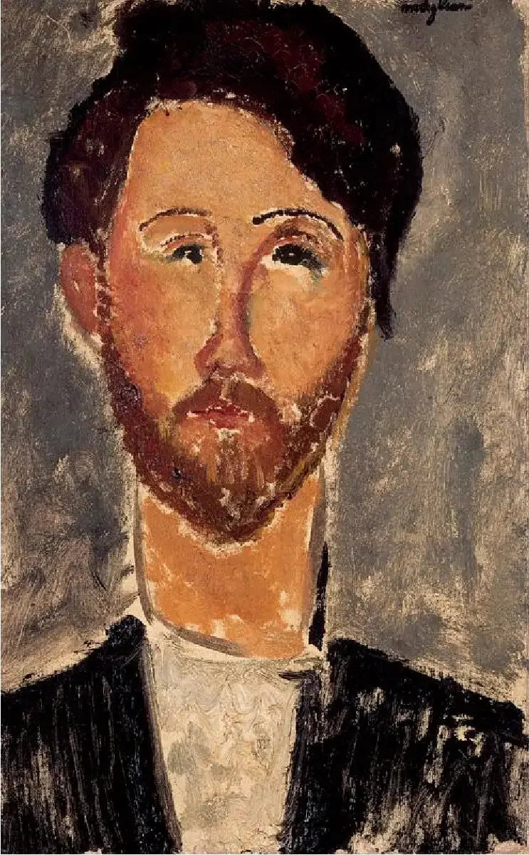 Portrait de Léopold Zborowski - Amedeo Modigliani image 1 reproduction réalisée par Alpha Reproduction