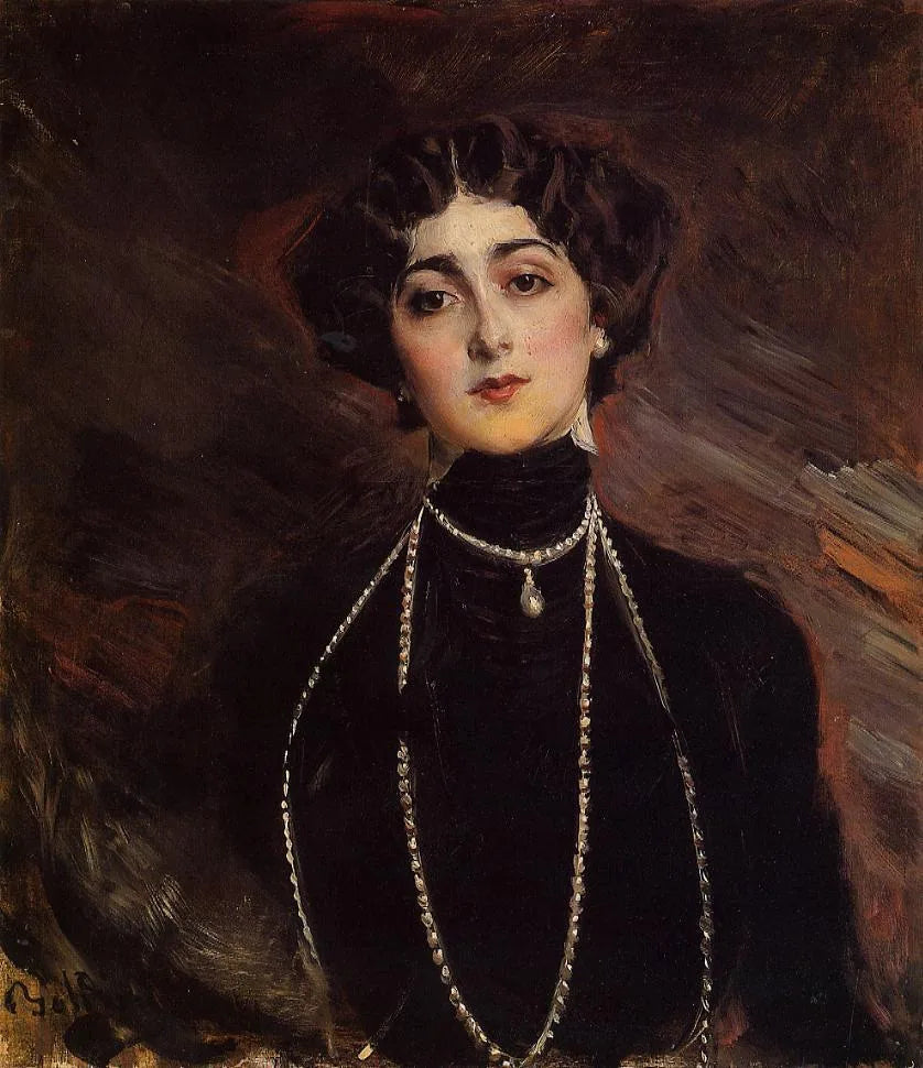 Portrait de Lina Cavalieri - Giovanni Boldini image 1 tableau peint à l’huile sur toile