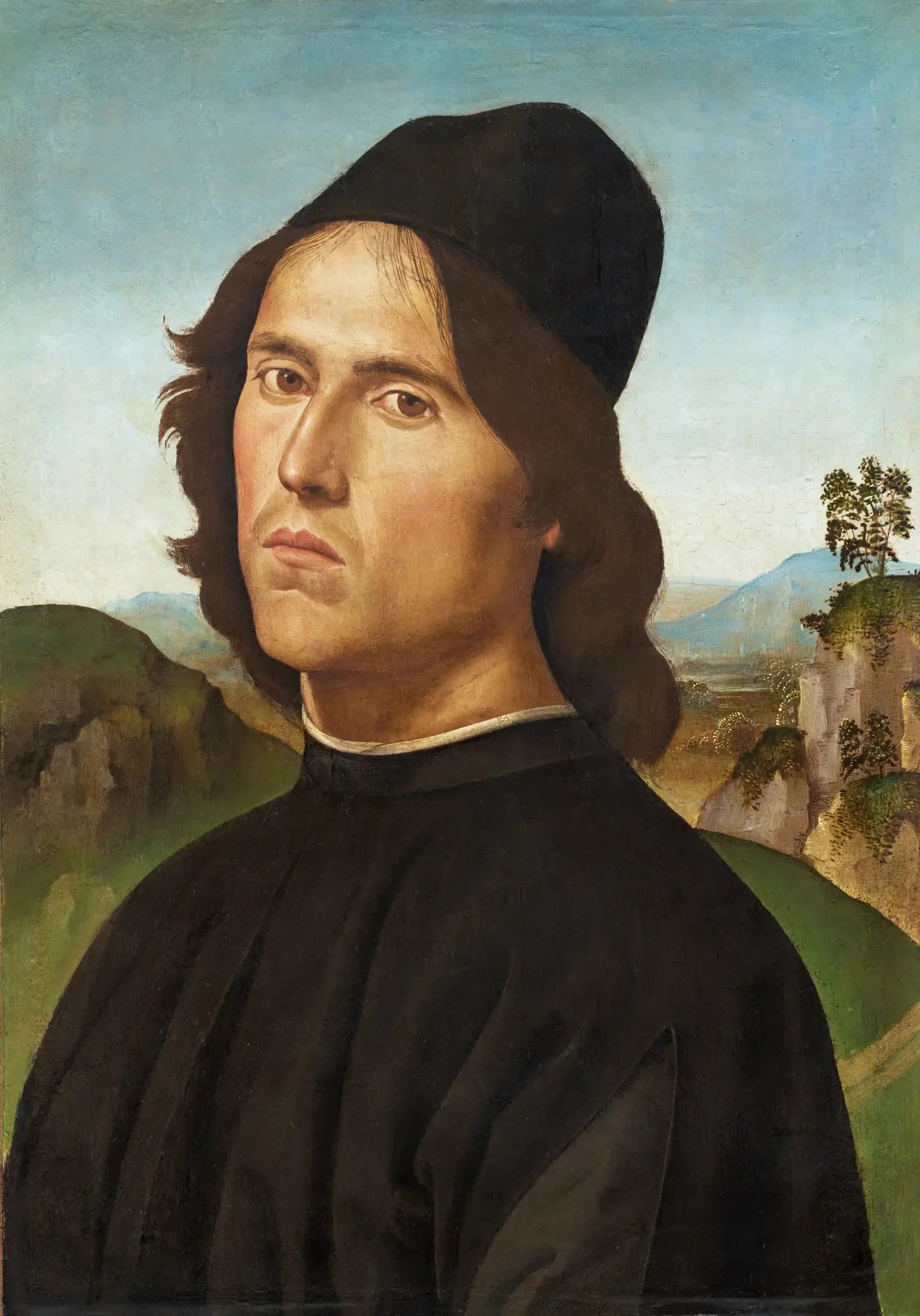Portrait de Lorenzo di Credi - Pietro Perugino image 1 copie peinte à la main à l’huile