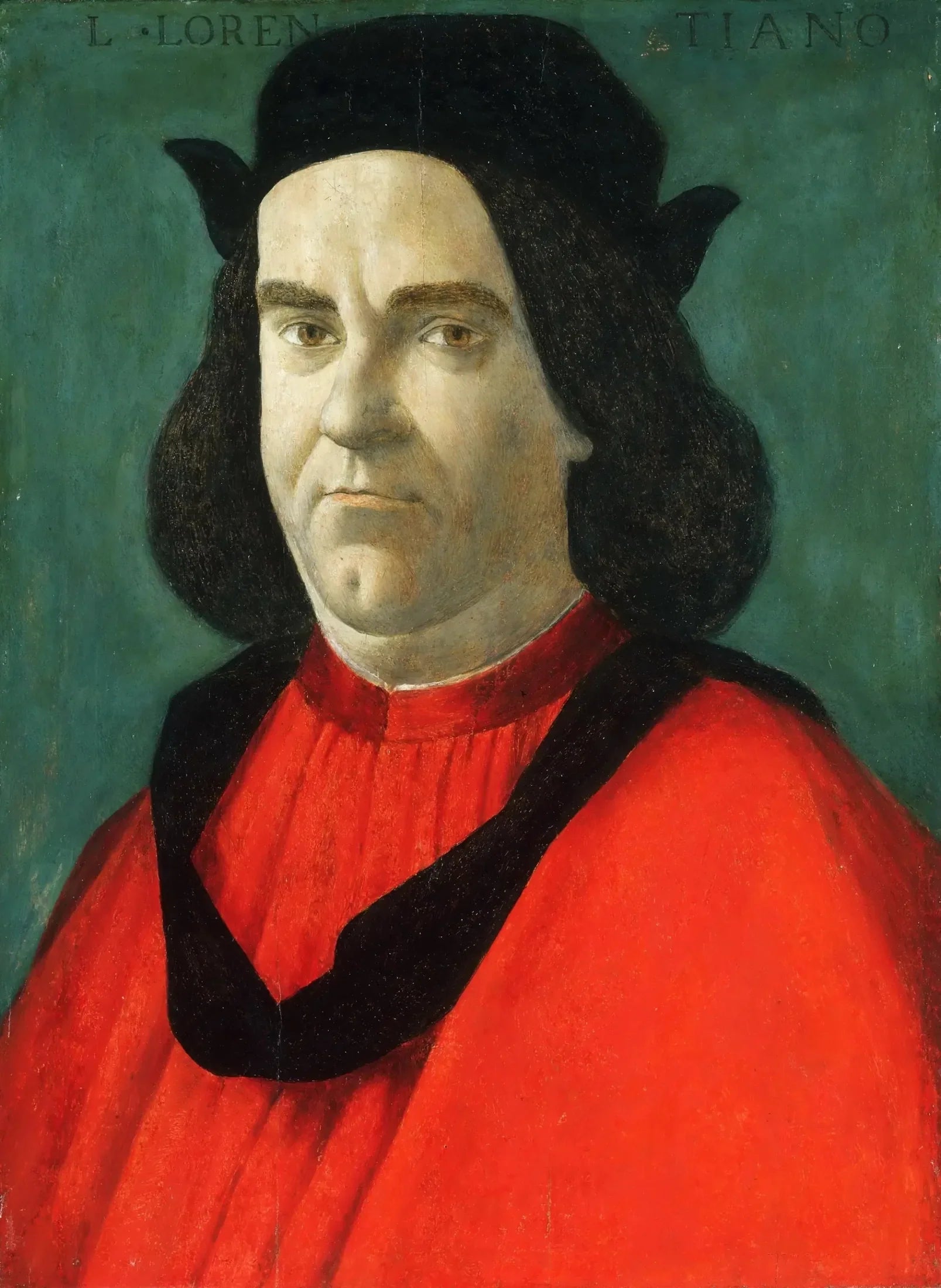Portrait de Lorenzo di Ser Piero Lorenzi - Sandro Botticelli image 1 reproduction de peinture à l’huile