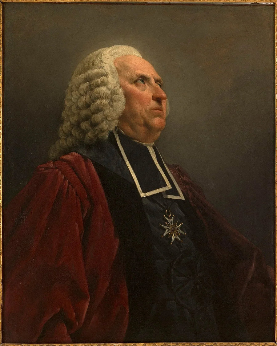 Portrait de Louis Mercier, échevin de Paris en 1761 - Noël Hallé image 1 reproduction de peinture à l’huile