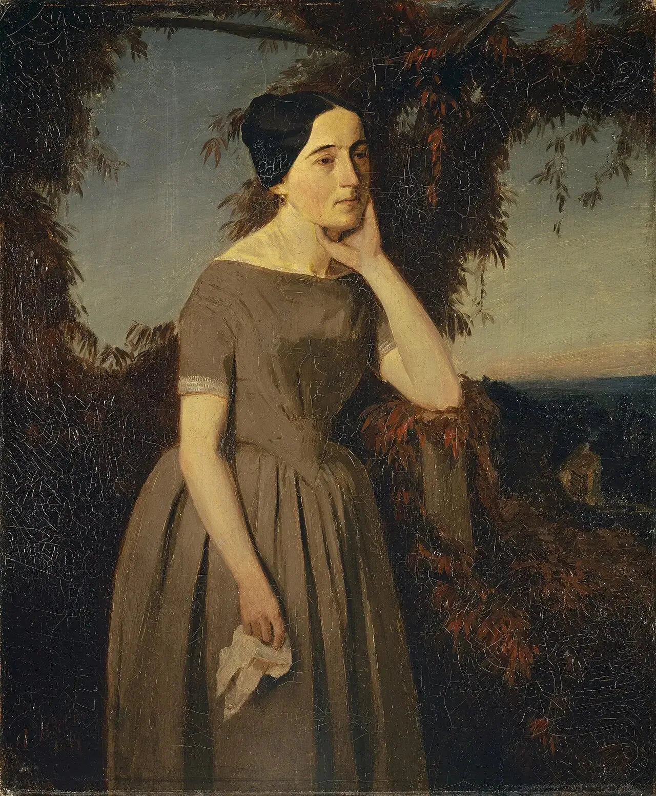 Portrait de Louisa Schmid - Arnold Böcklin image 1 tableau peint à l’huile sur toile