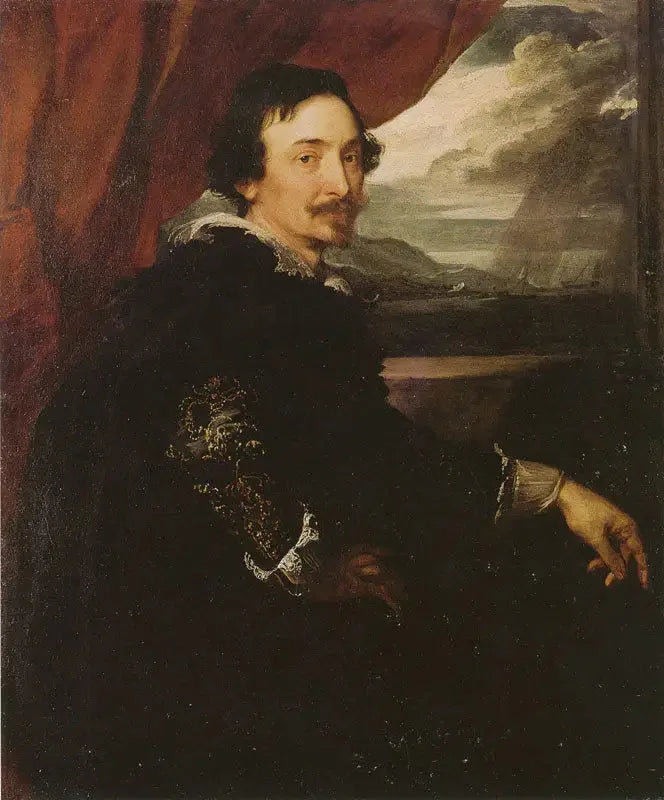 Portrait de Lucas van Uffelen - Antoine van Dyck image 1 copie de tableau peinte à la main