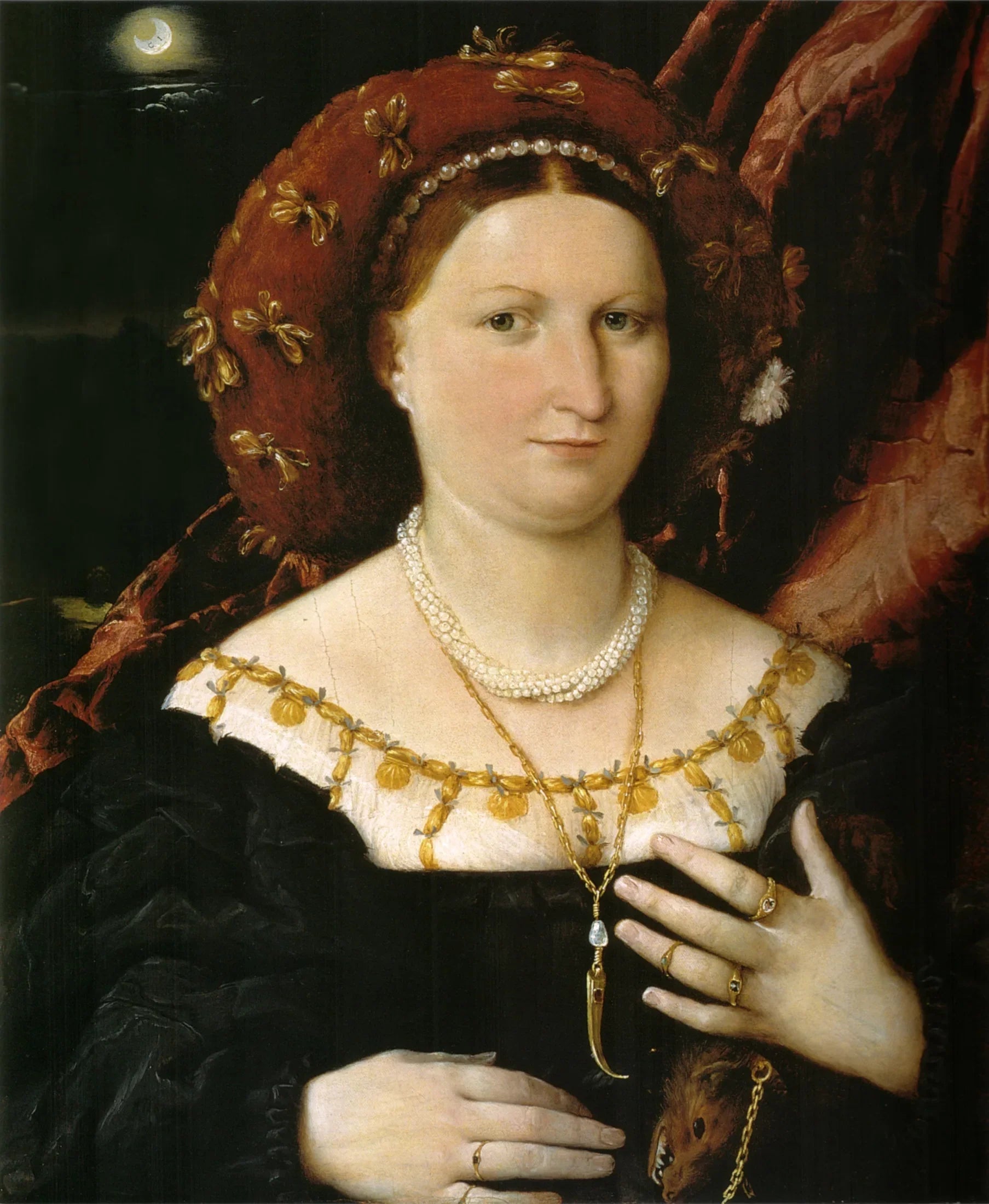 Portrait de Lucina Brembati - Lorenzo Lotto image 1 copie de tableau peinte à la main