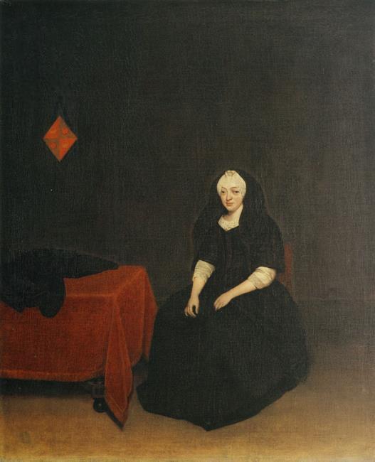 Portrait de Lucrèce Rouse (1650-1713) - Gerard ter Borch image 1 copie peinte à la main à l’huile