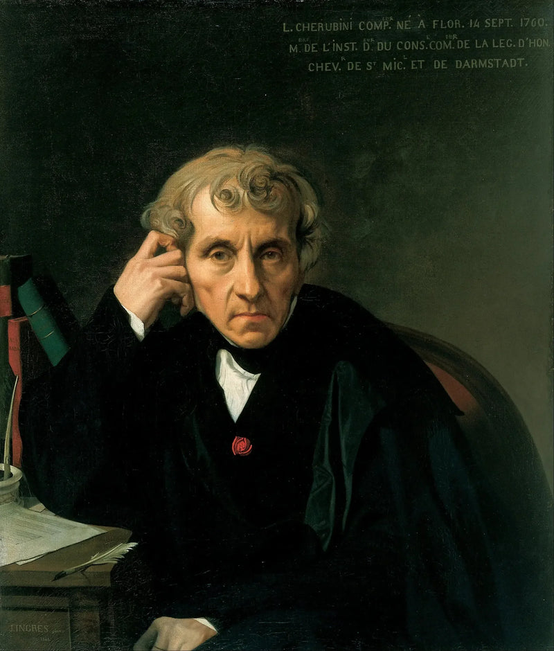 Portrait de Luigi Cherubini - Jean-Auguste-Dominique Ingres