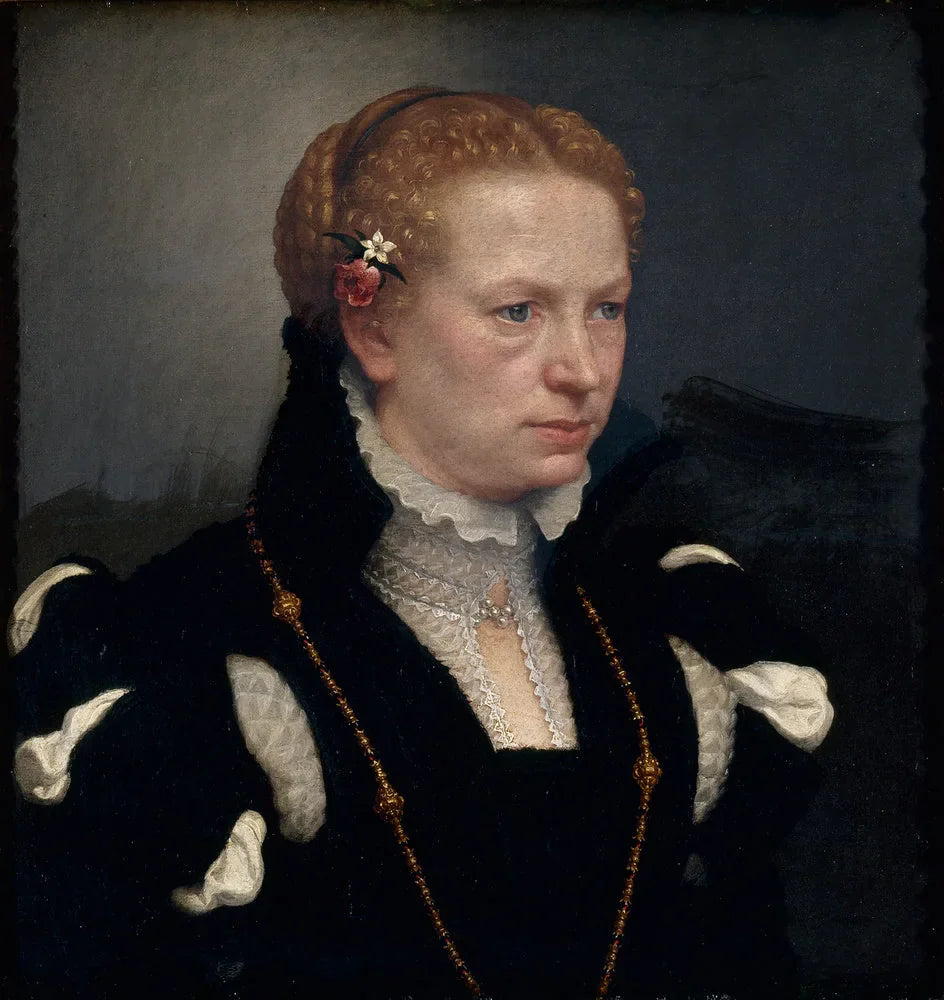 Portrait de Luisa Vertova Agosti - Giovanni Battista Moroni image 1 reproduction de peinture à l’huile