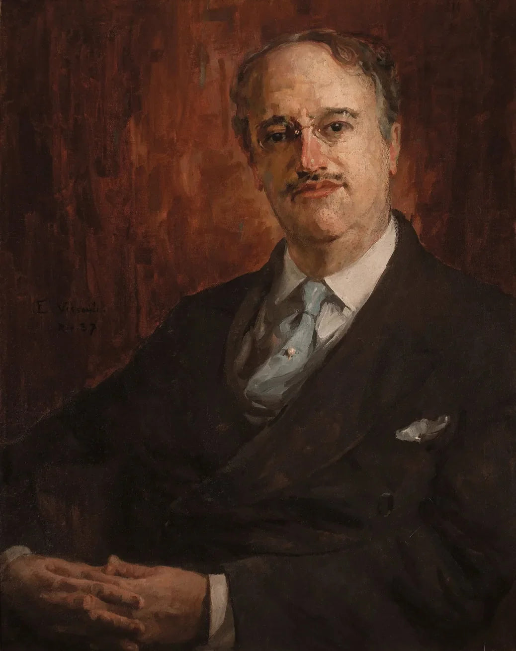 Portrait de Luiz Edmundo - Eliseu Visconti image 1 copie peinte à la main à l’huile