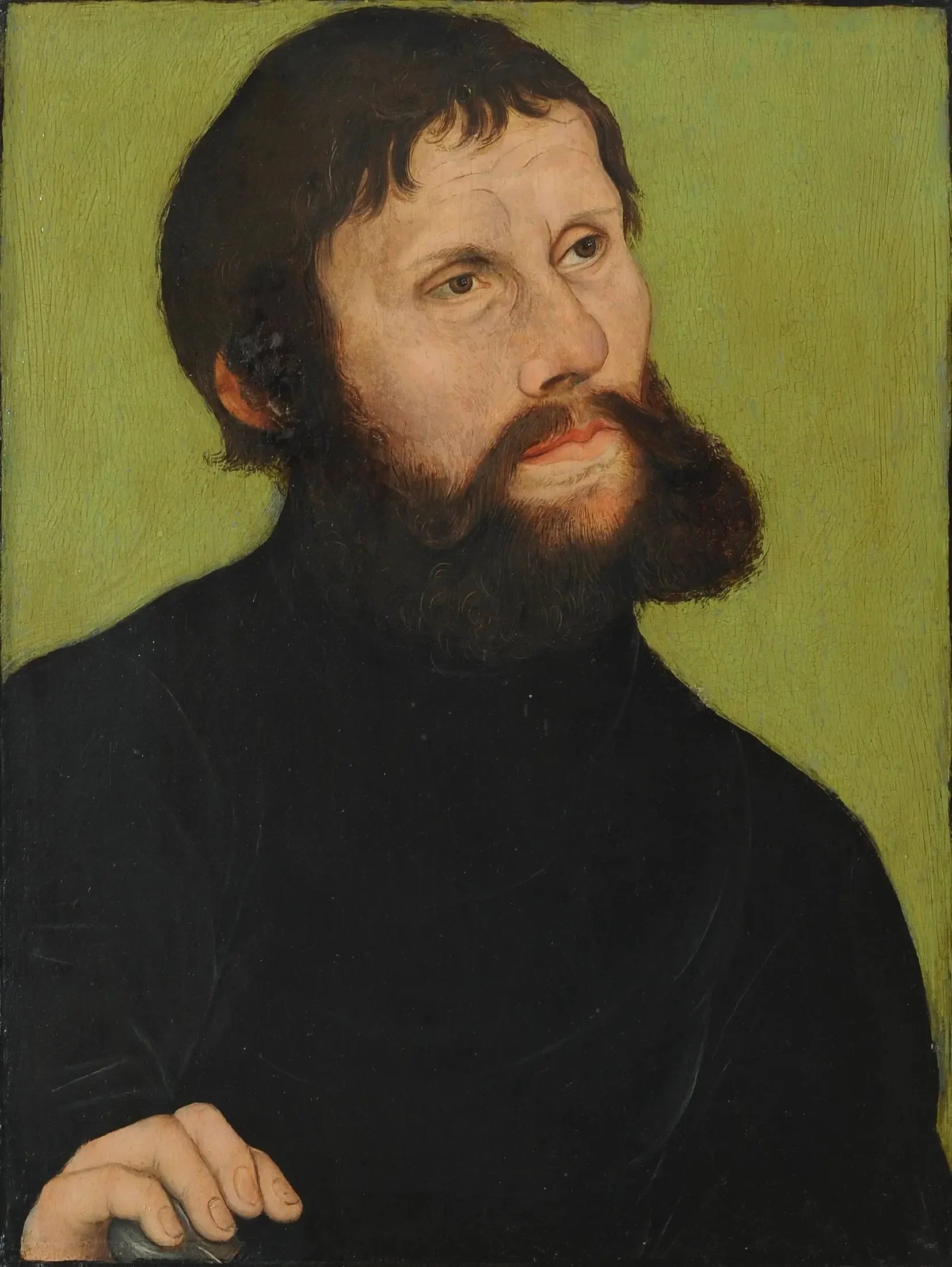 Portrait de Luther en Junker Jörg - Lucas Cranach the Elder image 1 reproduction artisanale de tableau