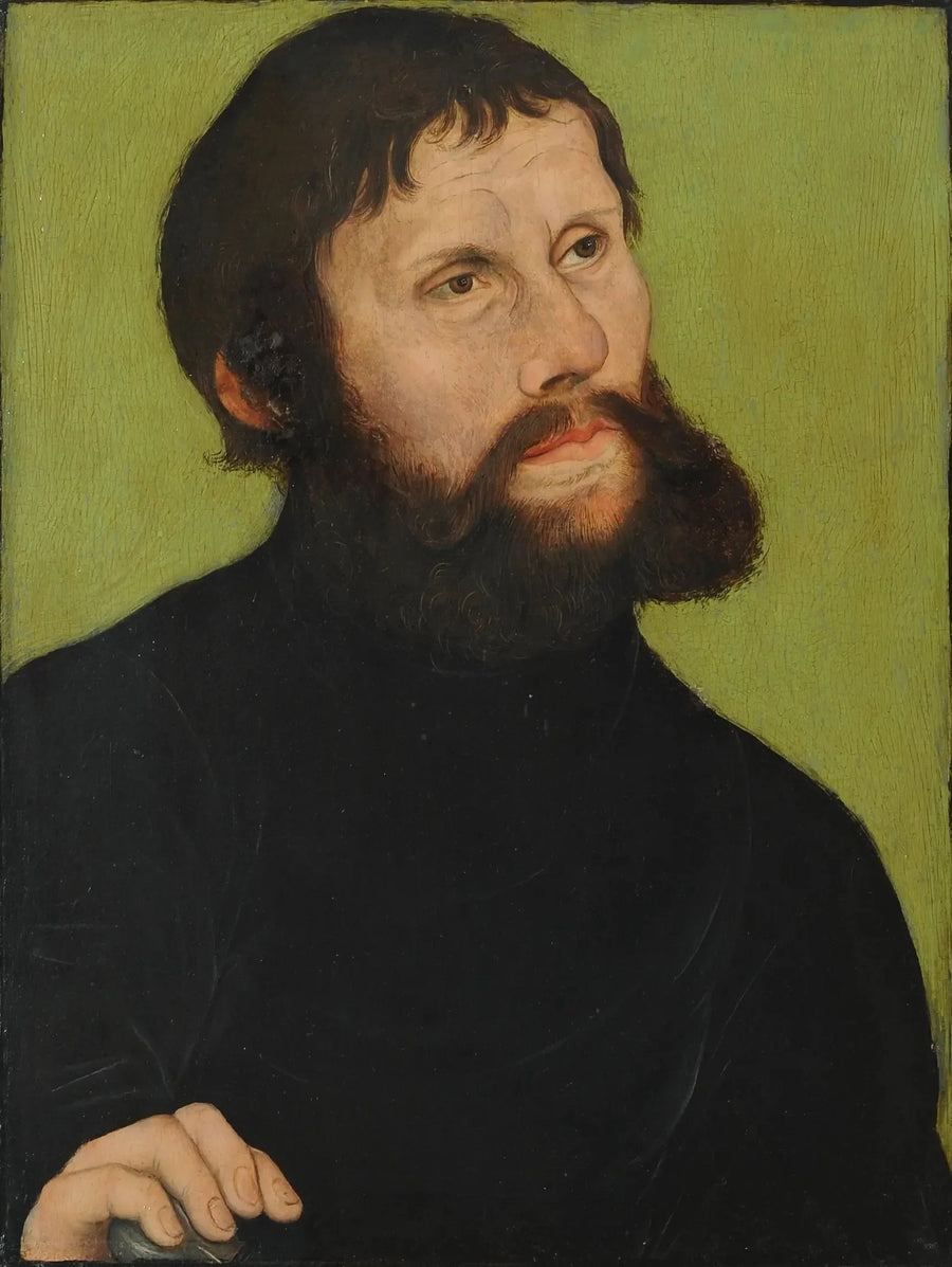 Portrait de Luther en Junker Jörg - Lucas Cranach the Elder
