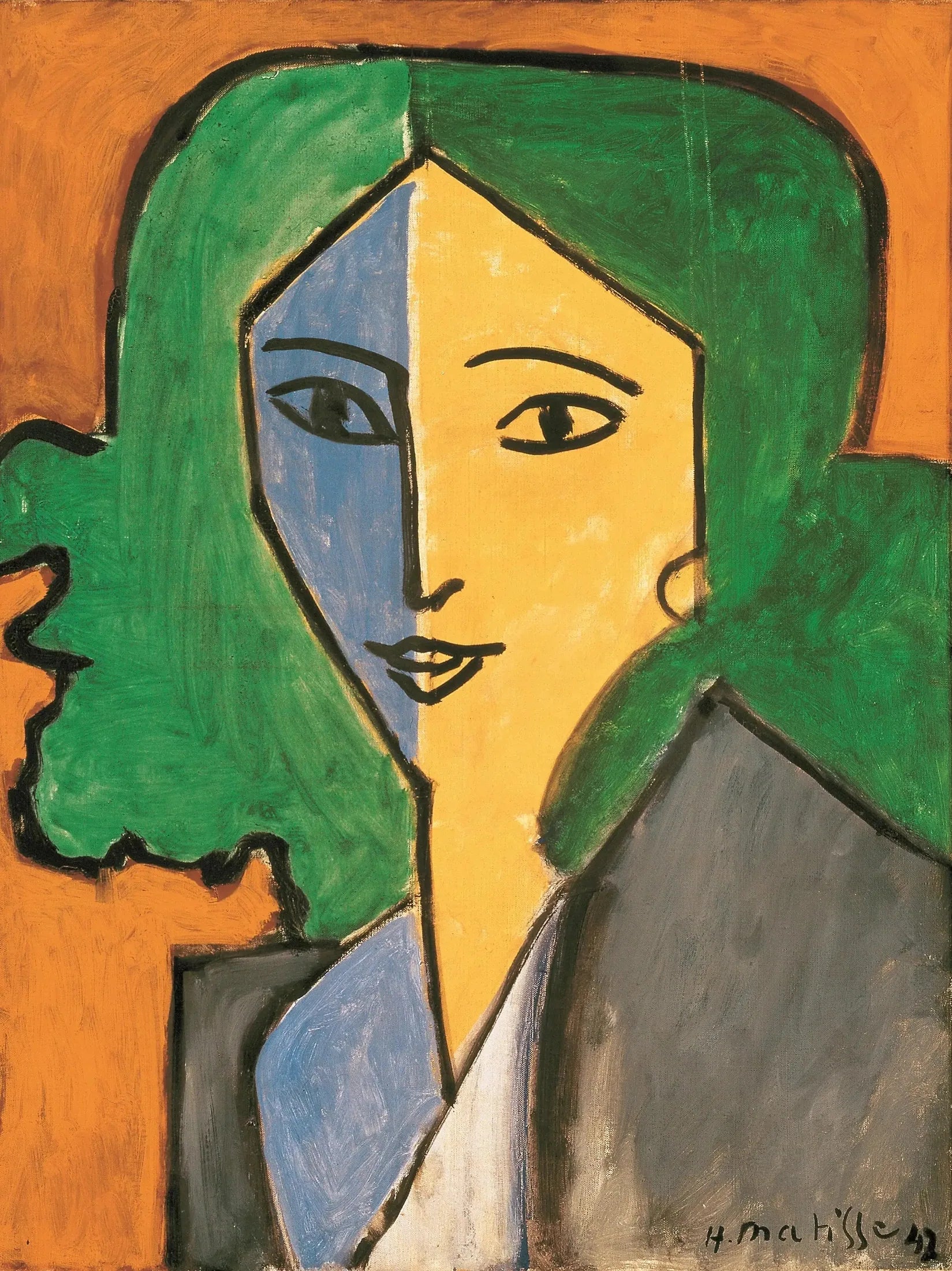 Portrait de Lydia Delectorskaya - Henri Matisse image 1 reproduction d’œuvre d’art à l’huile