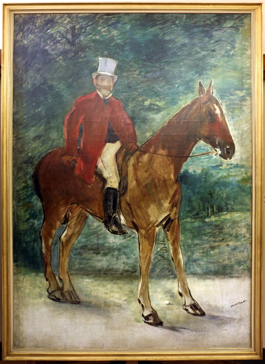 Portrait de M. Arnaud à cheval - Édouard Manet