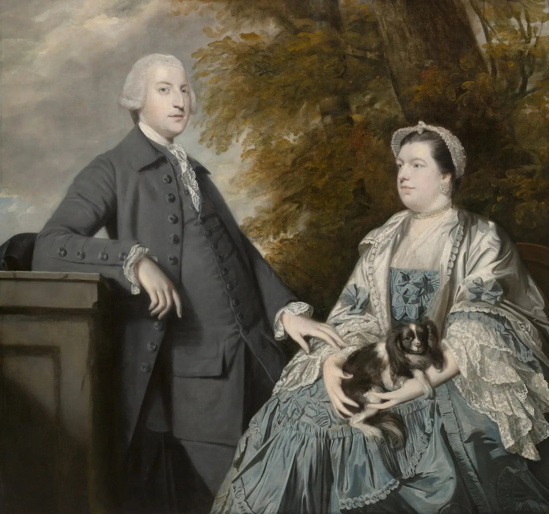 Portrait de M. et Mme Godfrey Wentworth - Joshua Reynolds image 1 copie de tableau peinte à la main